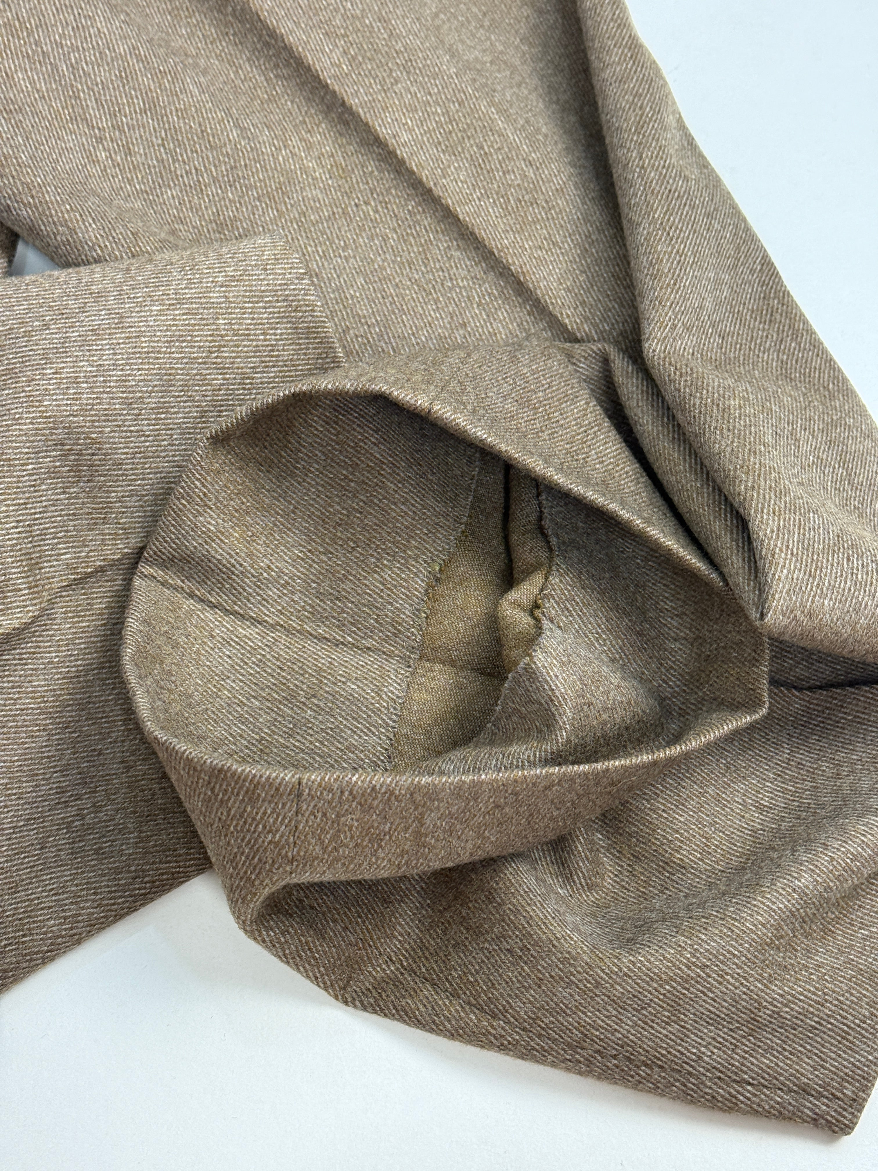 Burberrys' Pantaloni Lana Tweed Marrone Anni '70/'80 – Taglia 46