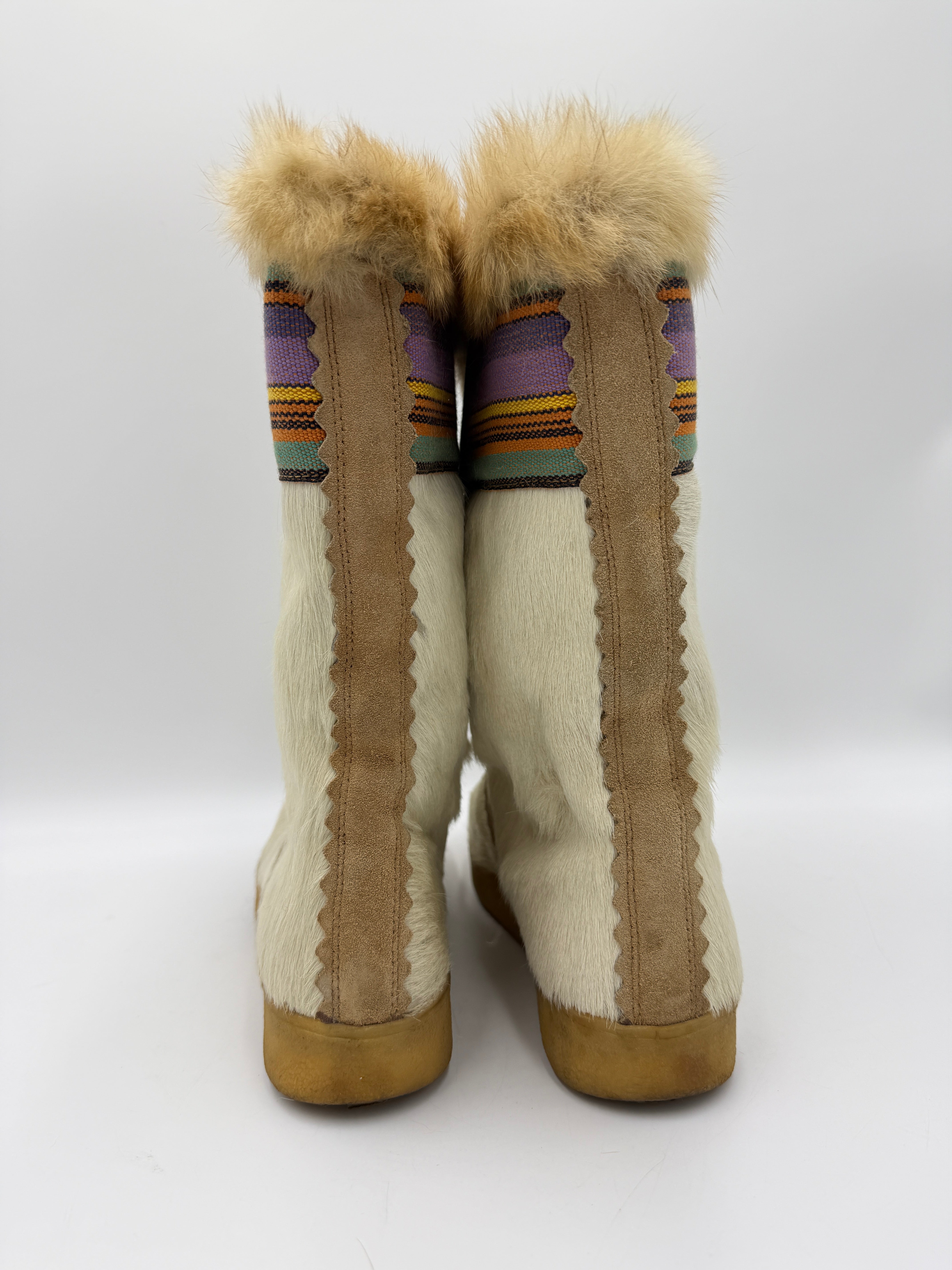 Stivali TECNICA in pelliccia anni '70 - Numero 39