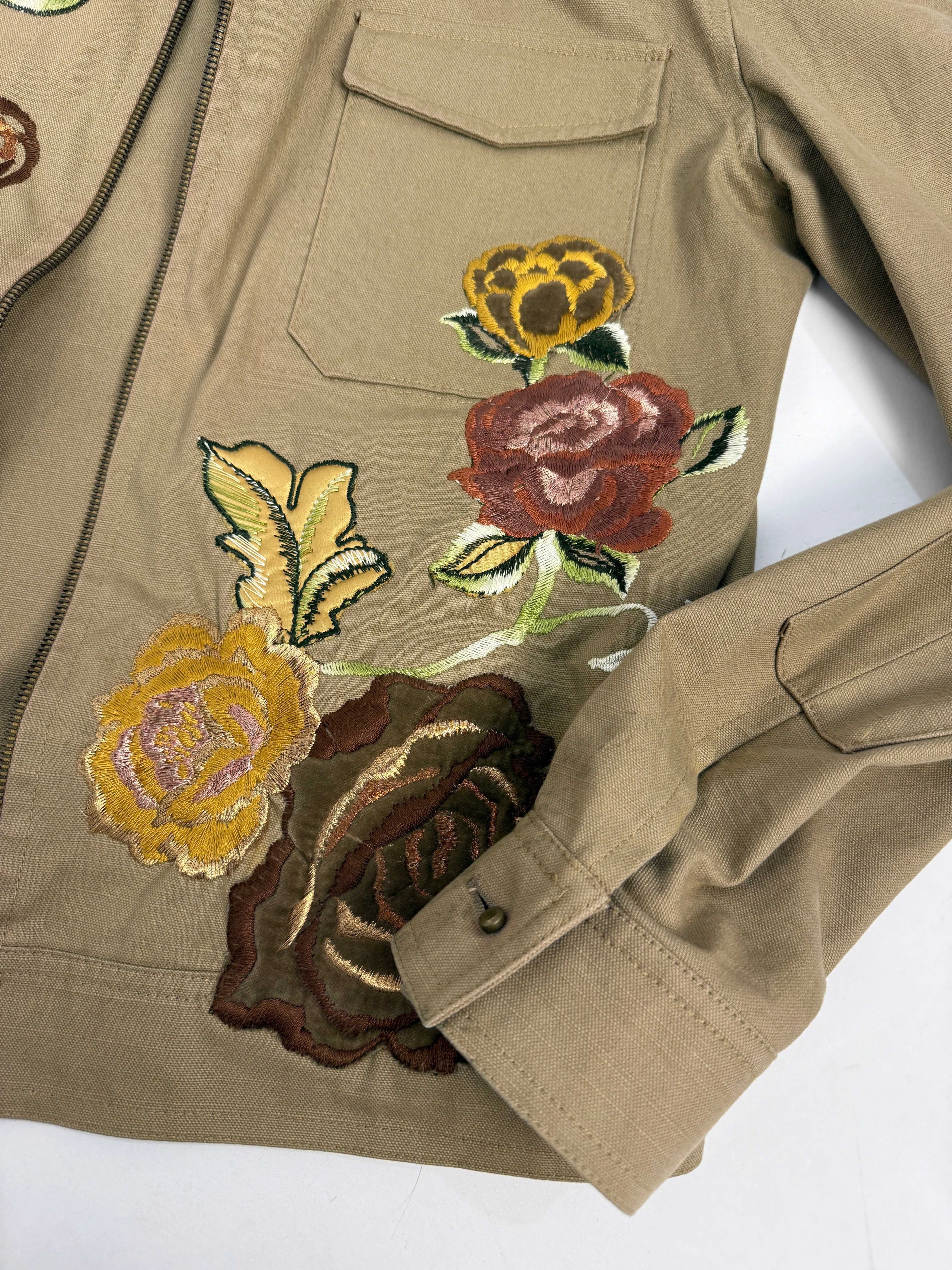 Giacca Roberto Cavalli anni 2000 - ricami floreali