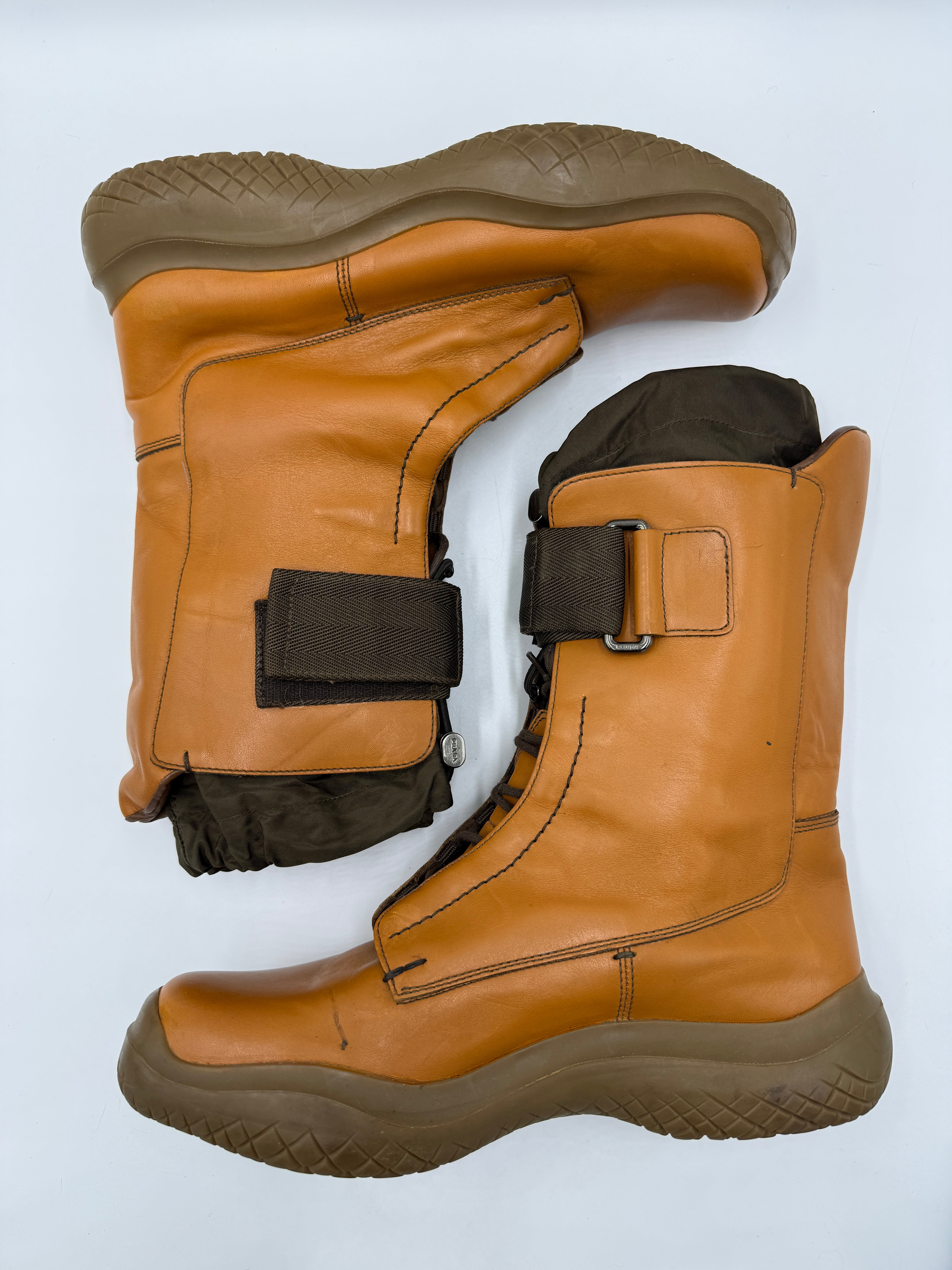 Prada archive FW 1999 - boots con suola vibram Numero 9 (IT43)