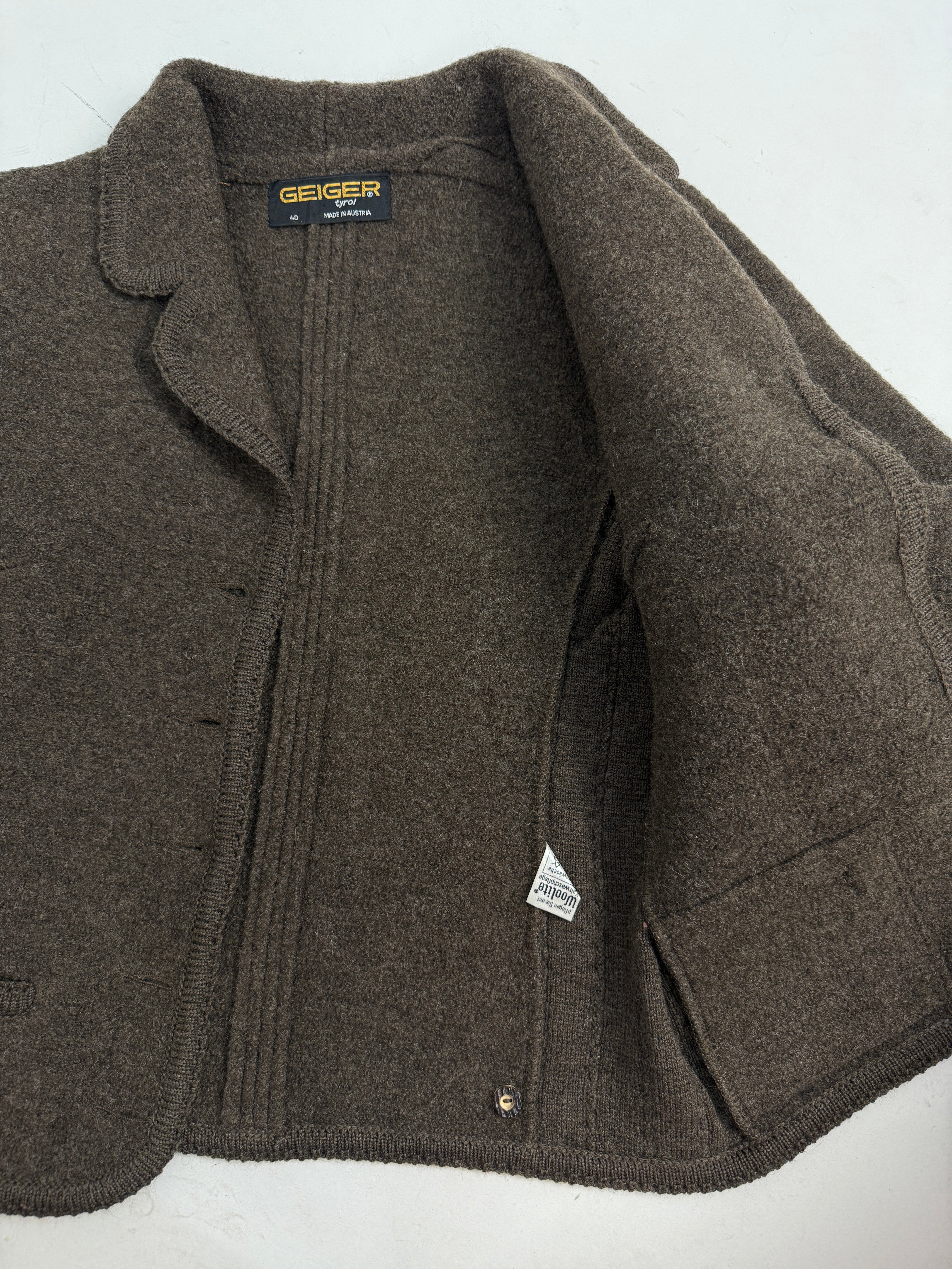 Giacca Geiger Tyrol Lana Cotta Marrone Vintage – Taglia 40/S