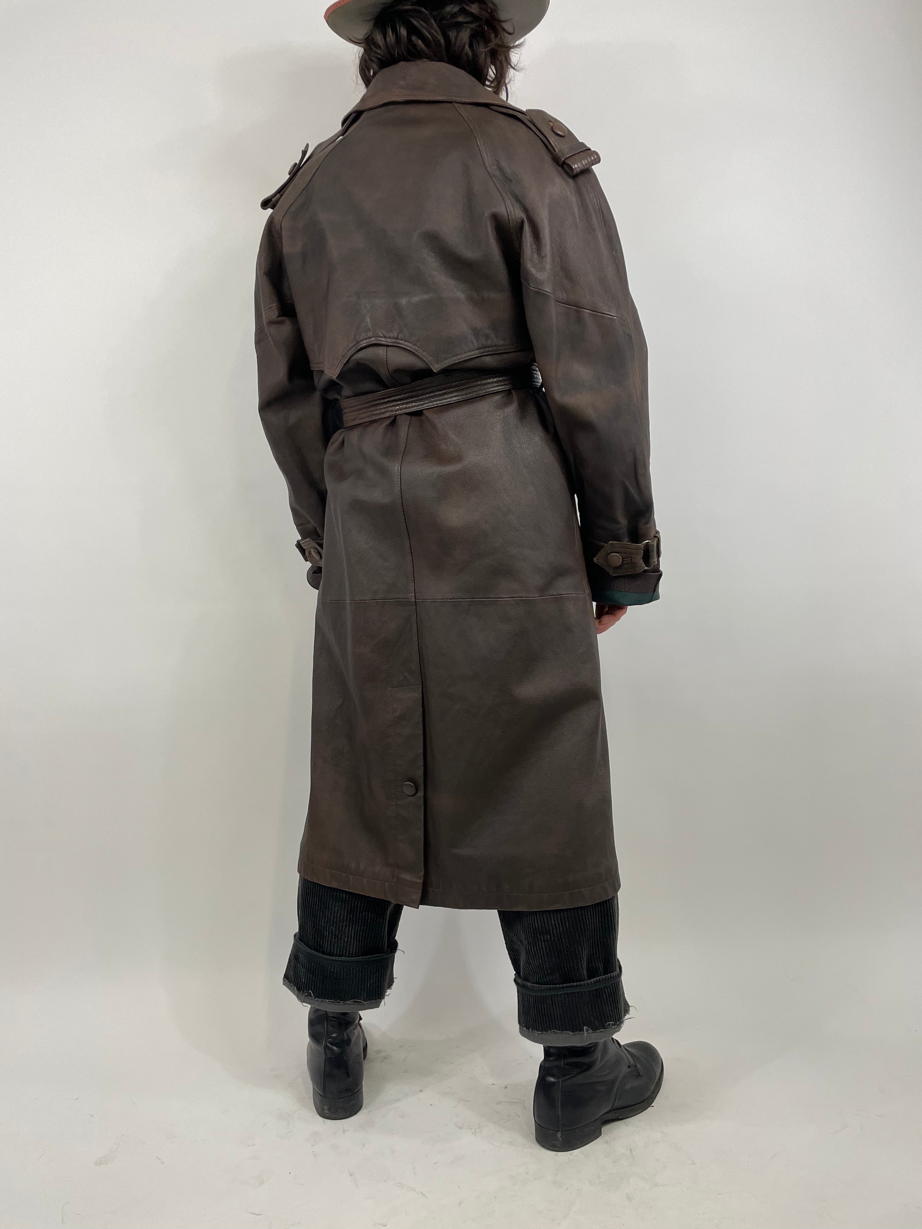 Long leather jacket anni ‘60