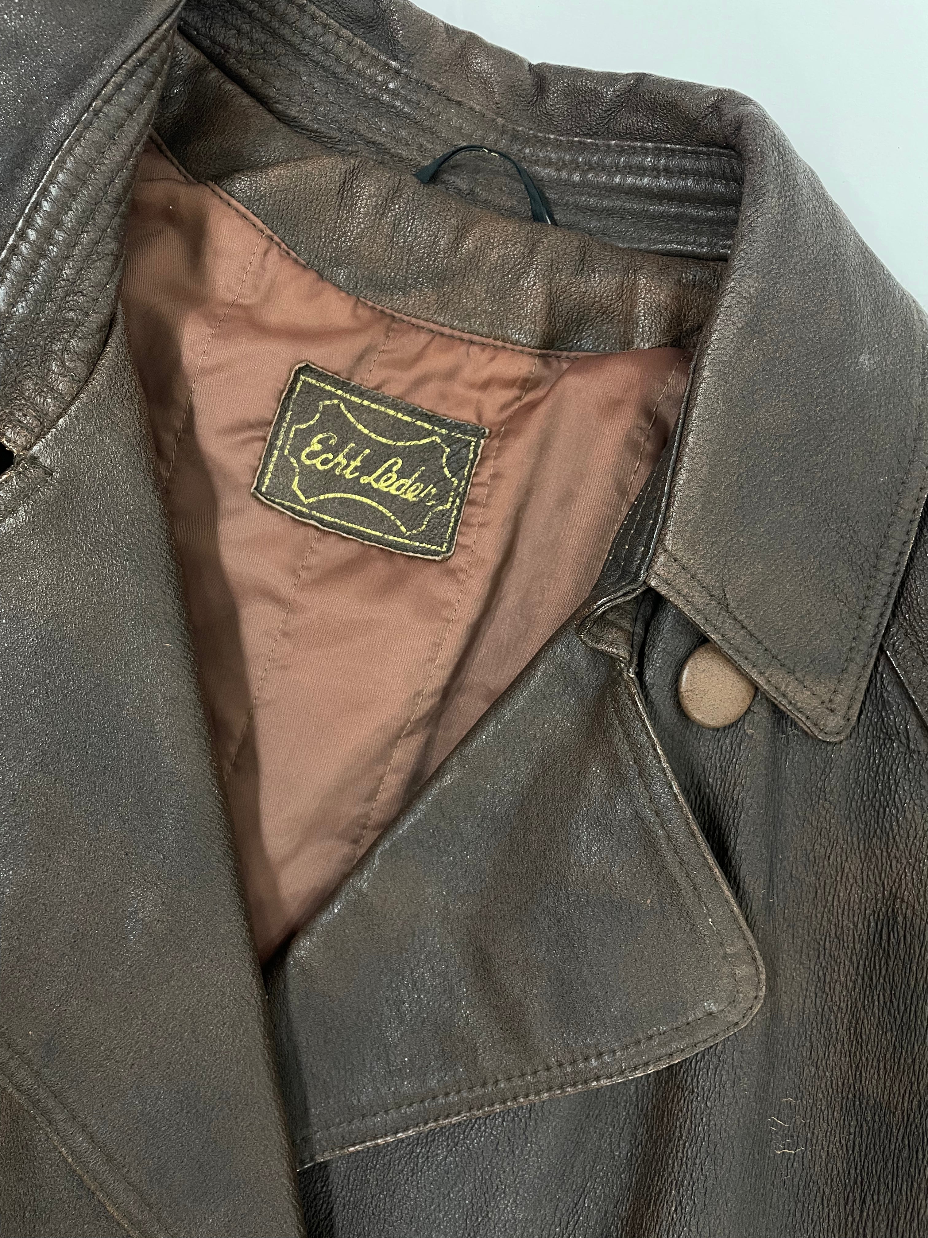 Long leather jacket anni ‘60