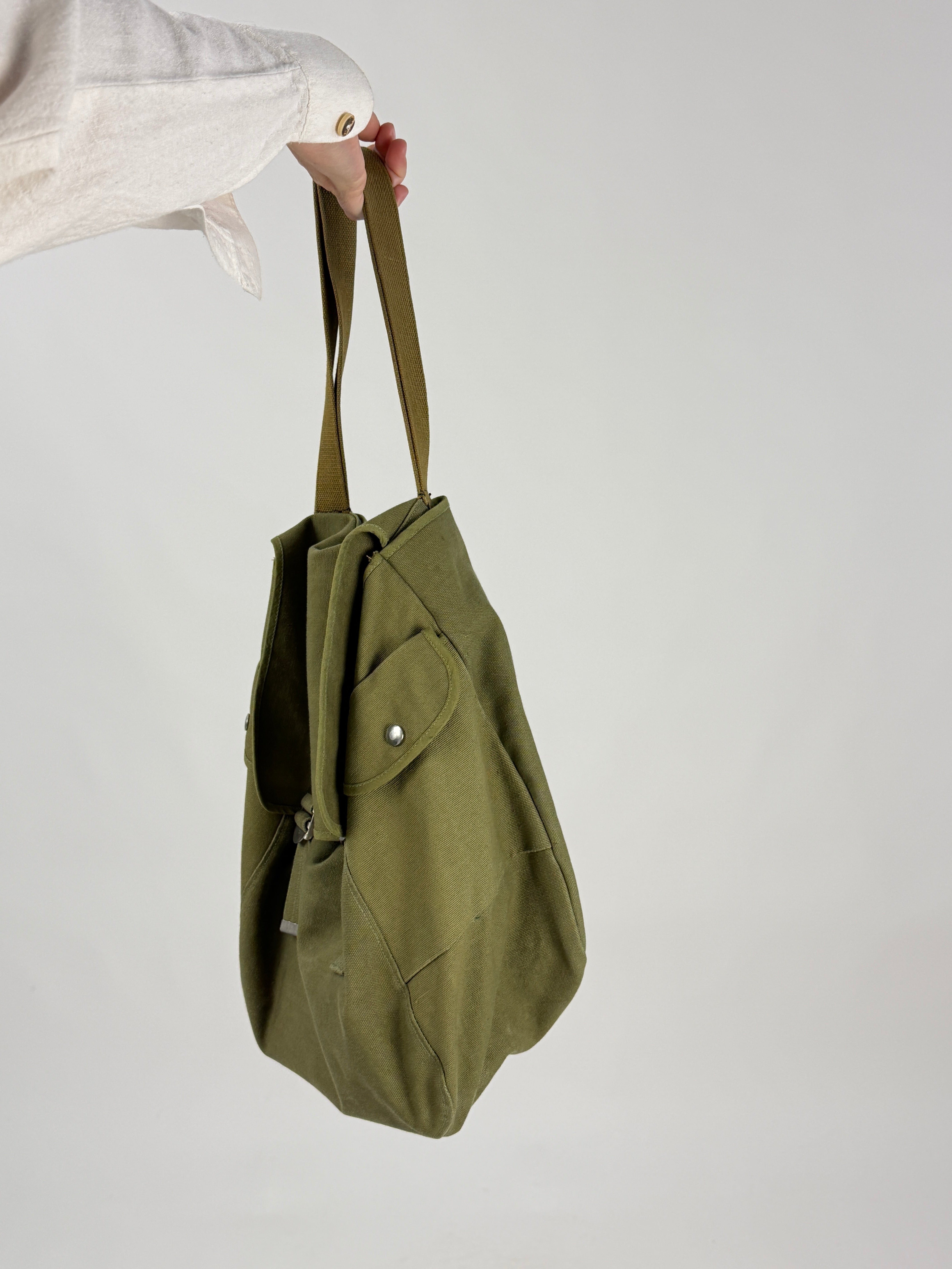 Borsa Militare in canvas verde oliva