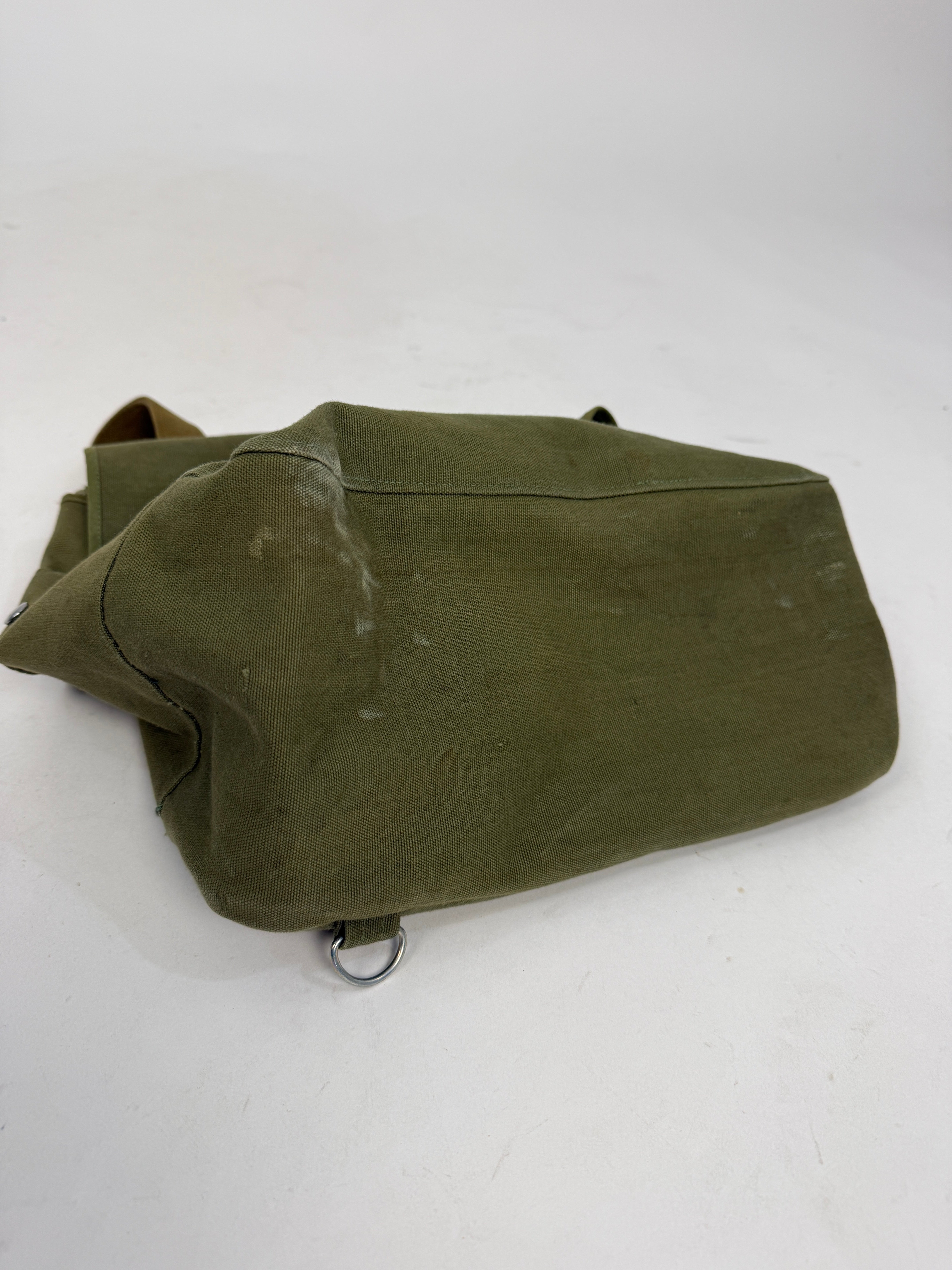 Borsa Militare in canvas verde oliva
