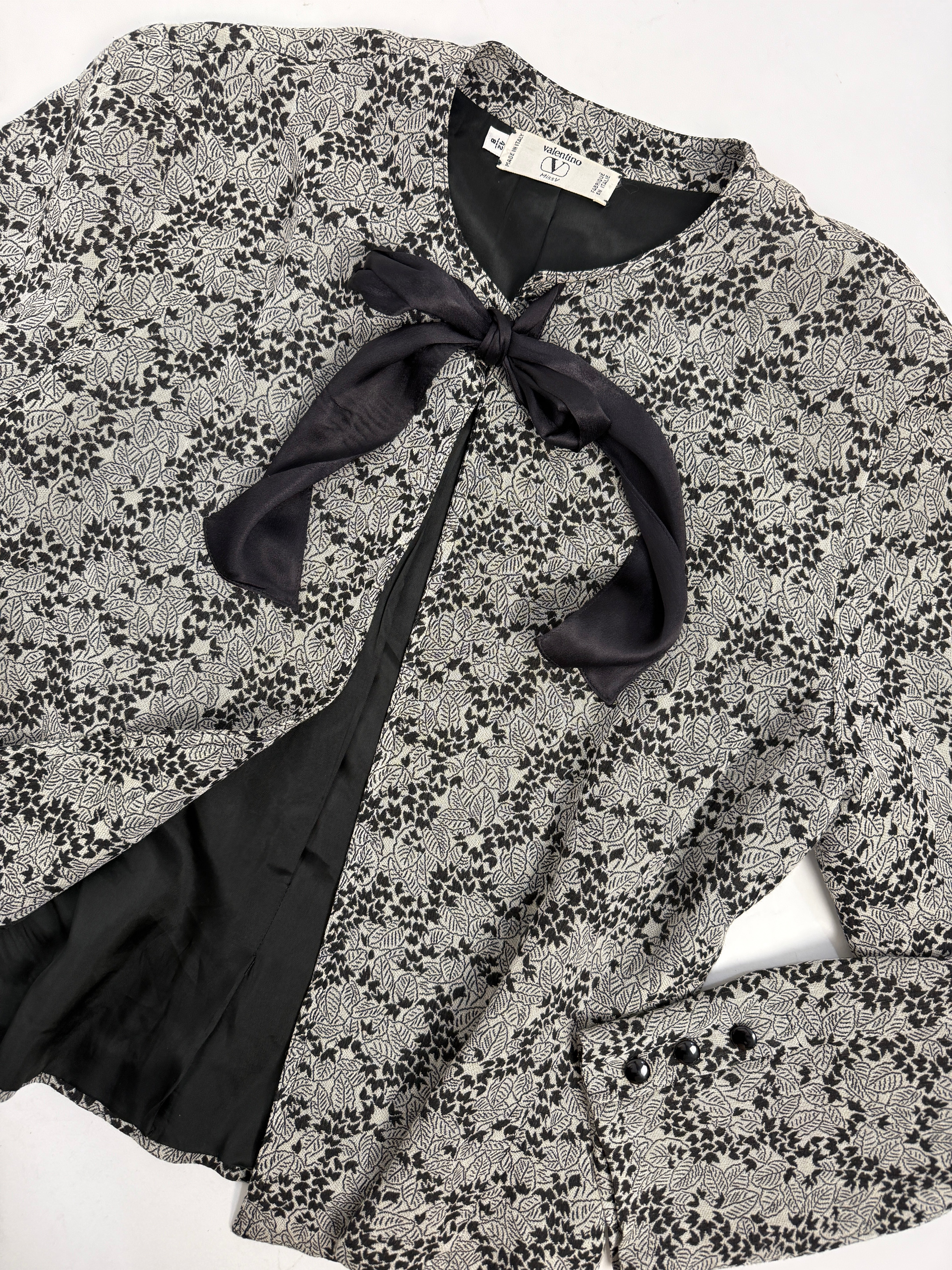 Blusa Valentino Miss V Anni '80 con fiocco