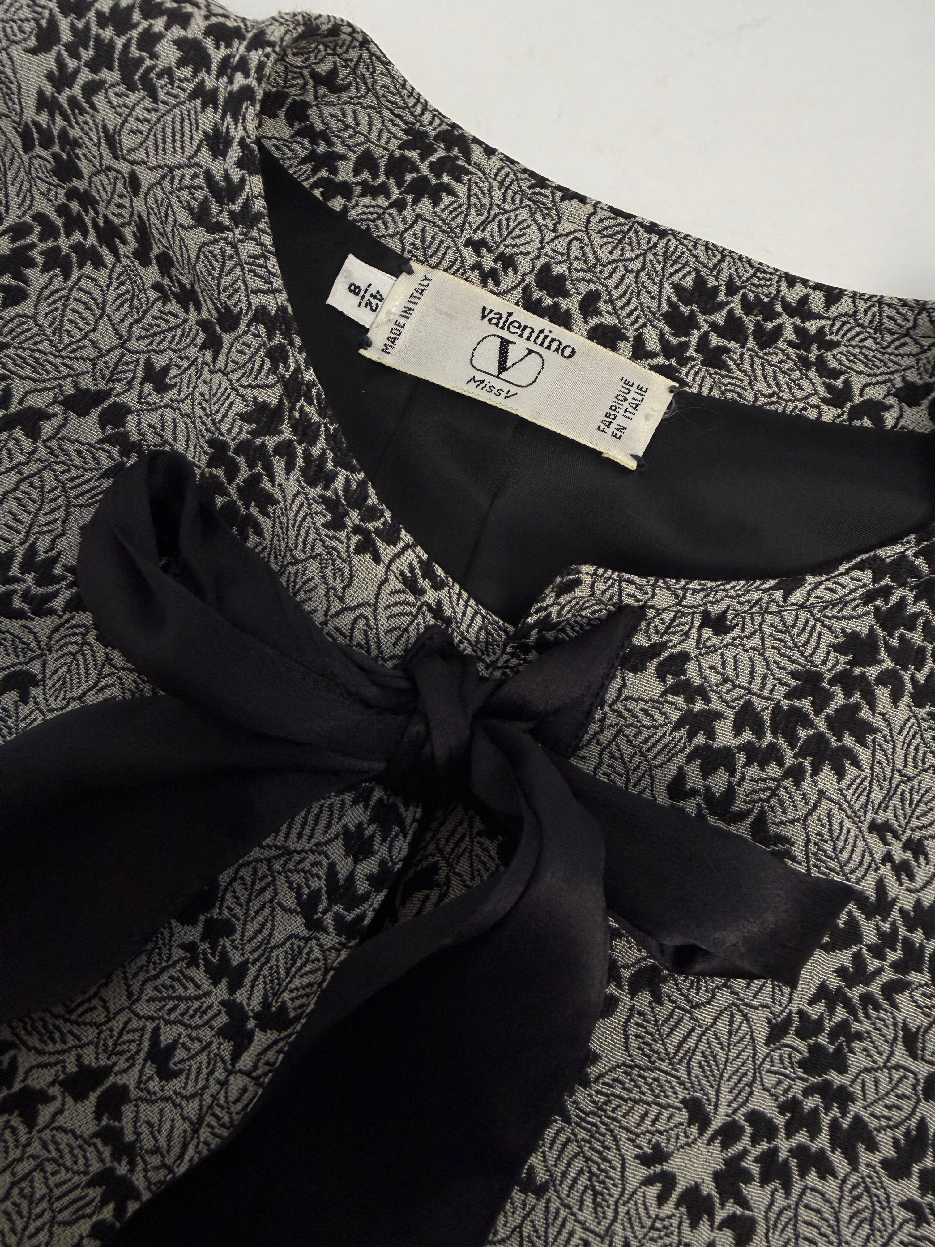 Blusa Valentino Miss V Anni '80 con fiocco