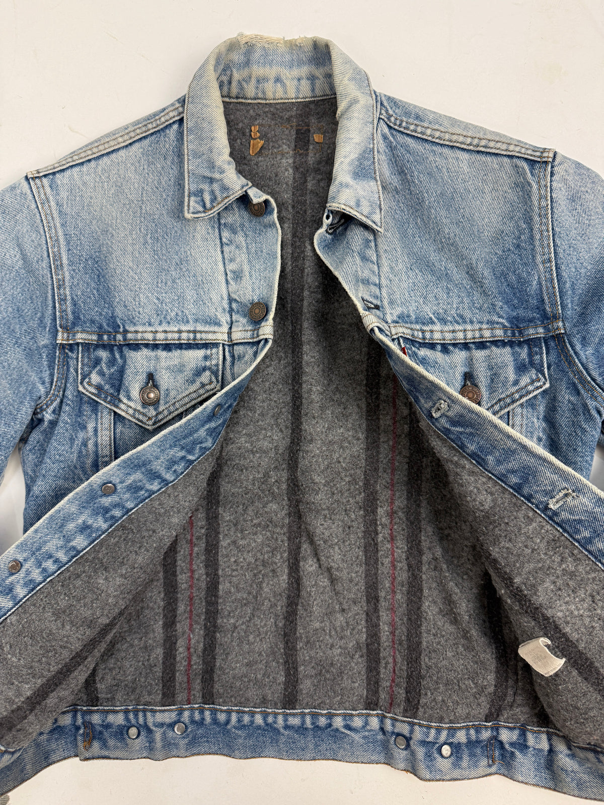 Giacca Denim Levi's 70506 Blanket Lined Anni '70 '80 Made in USA - Taglia L