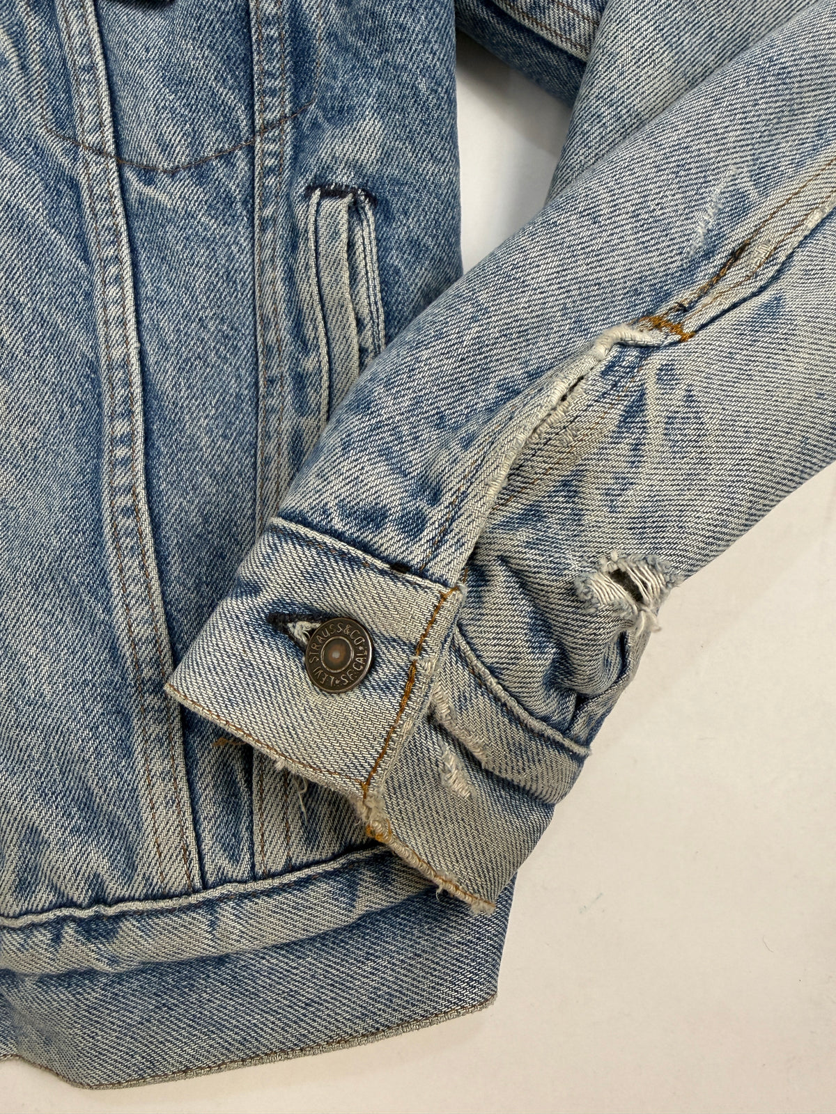 Giacca Denim Levi's 70506 Blanket Lined Anni '70 '80 Made in USA - Taglia L