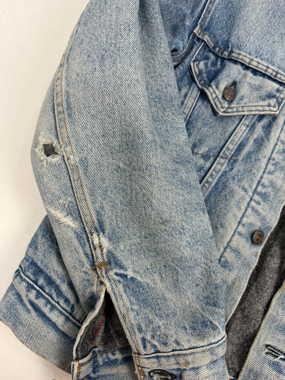 Giacca Denim Levi's 70506 Blanket Lined Anni '70 '80 Made in USA - Taglia L