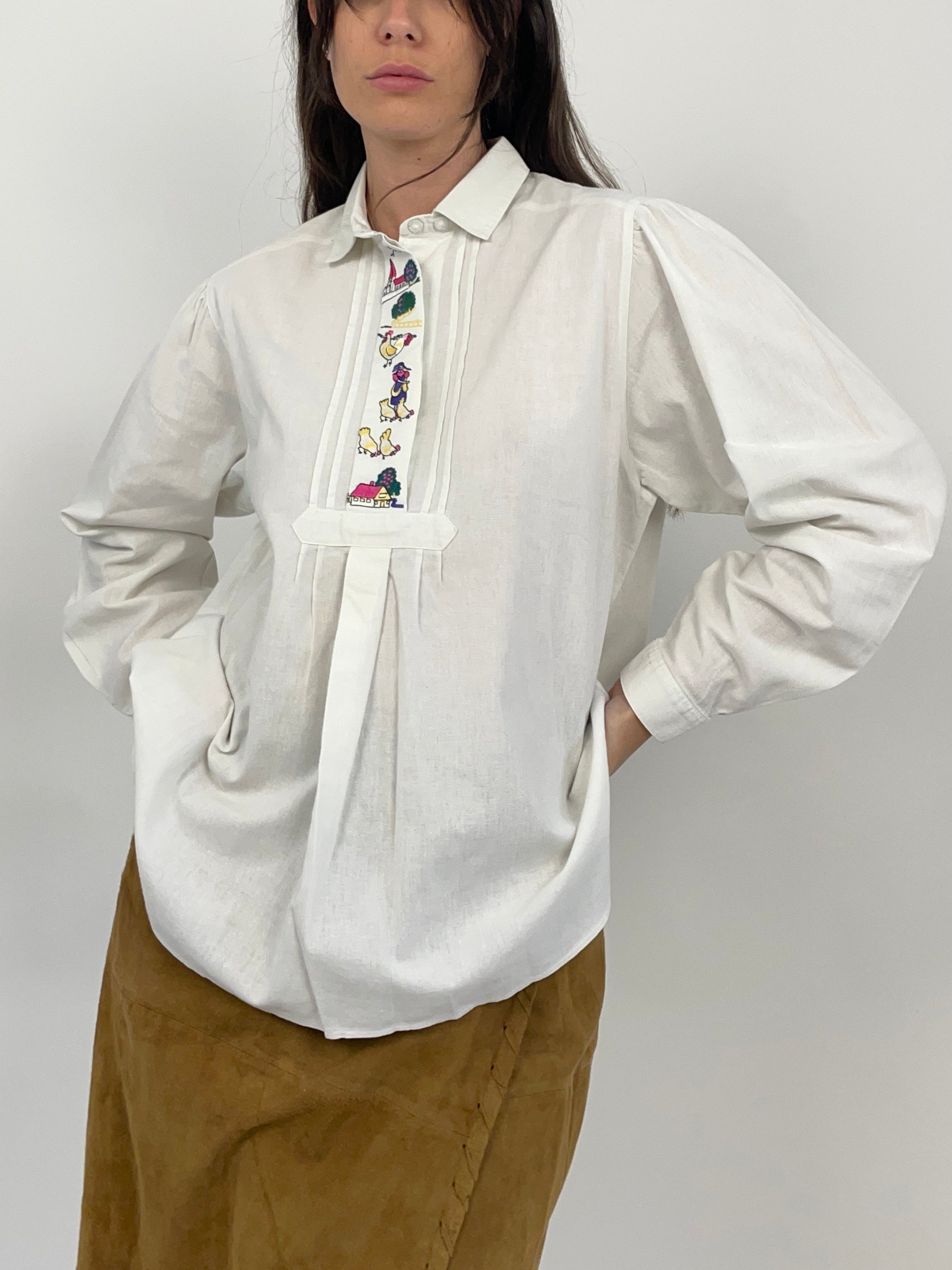 camicia-vintage-austriaca-cotone-bianco