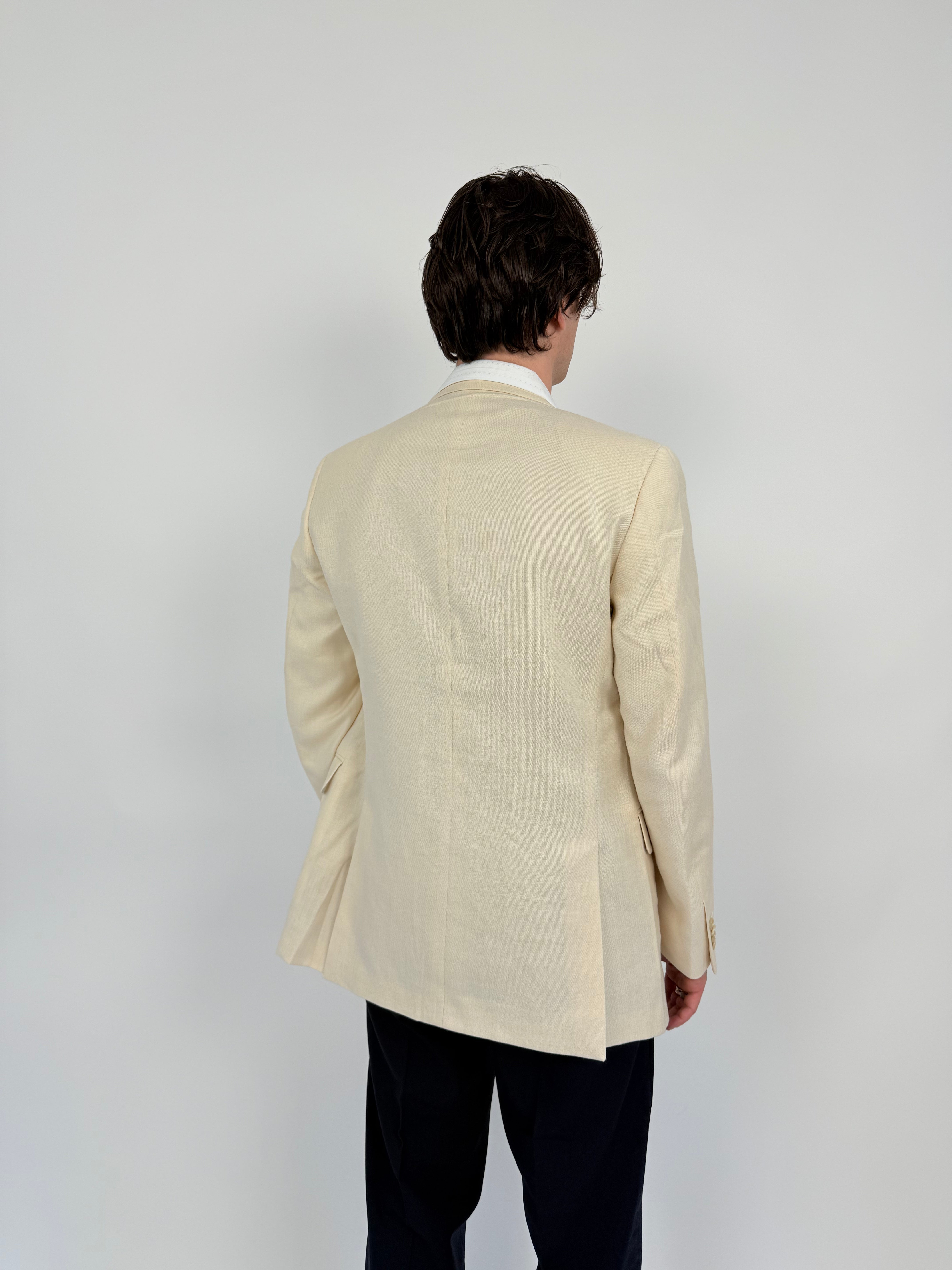 Giacca sartoriale in misto lino