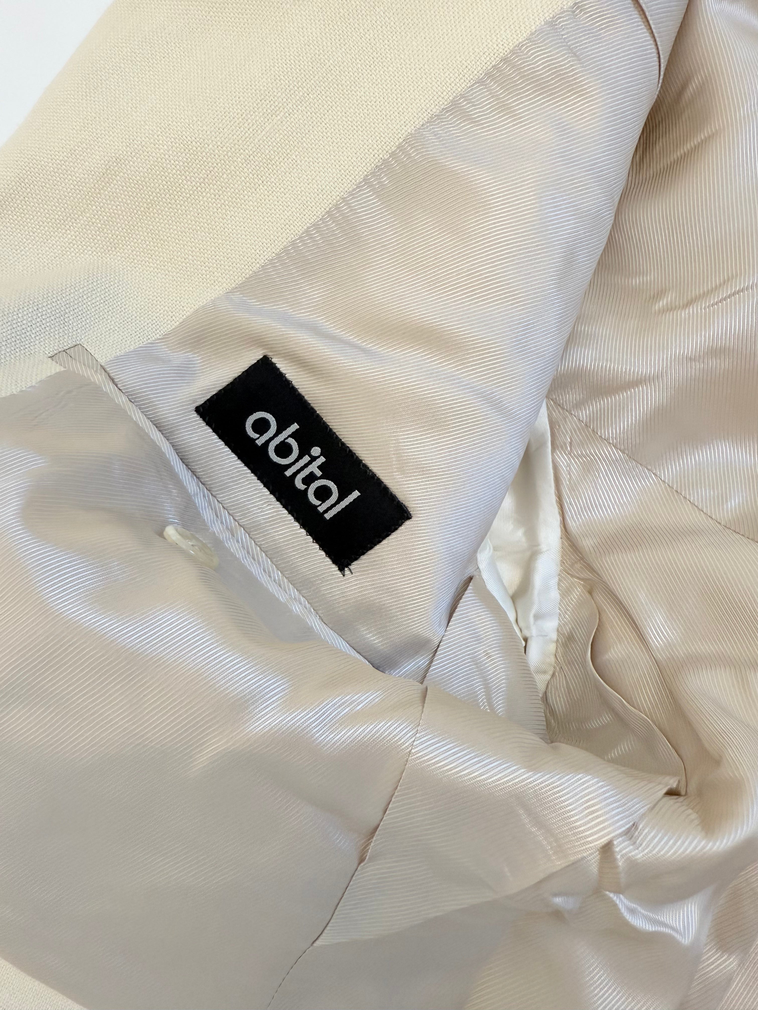 Giacca sartoriale in misto lino