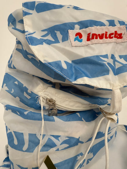 Zainetto Invicta vintage a righe - nylon leggero pieghevole