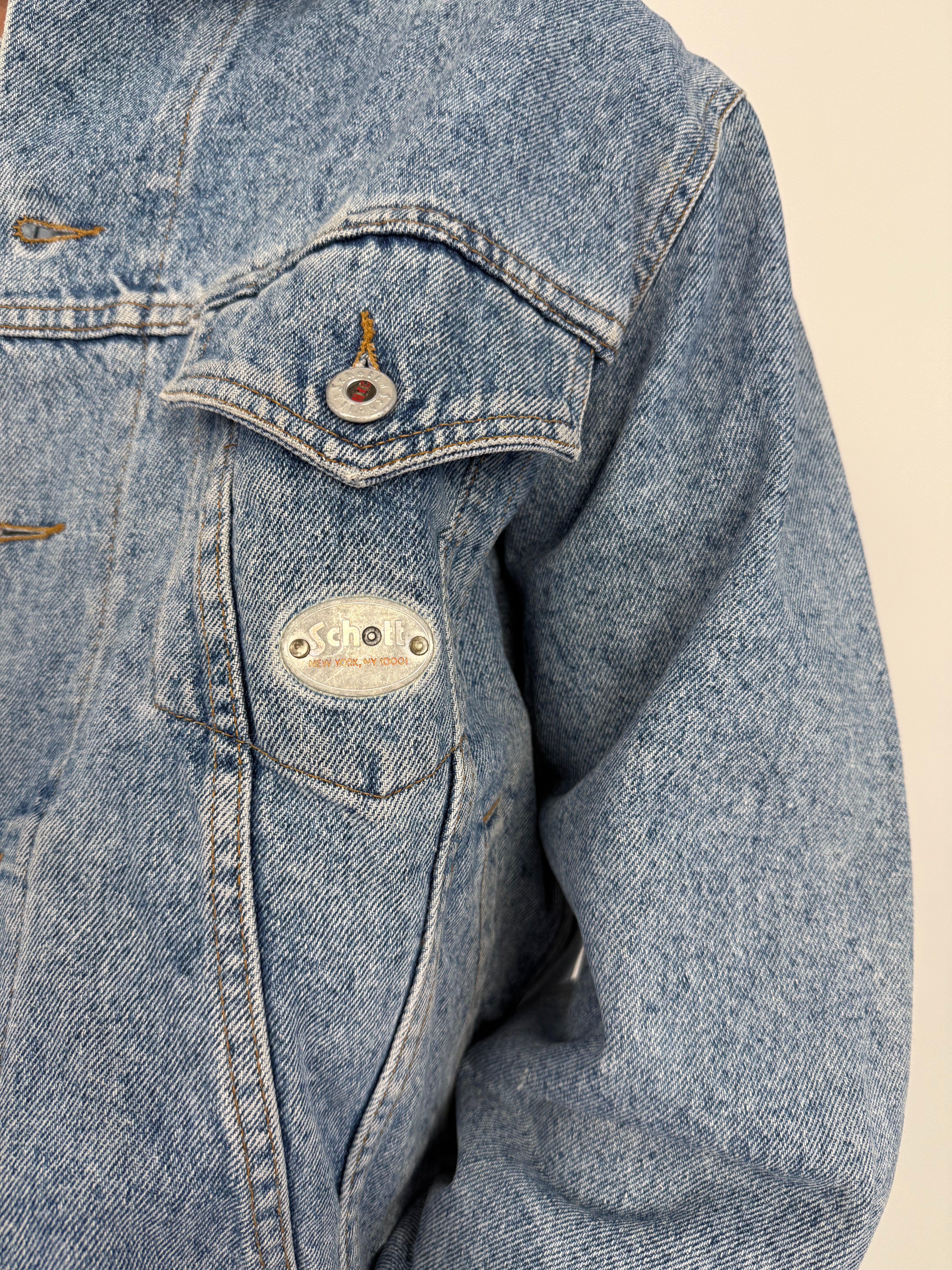 Schott U.S.A. denim trucker jacket