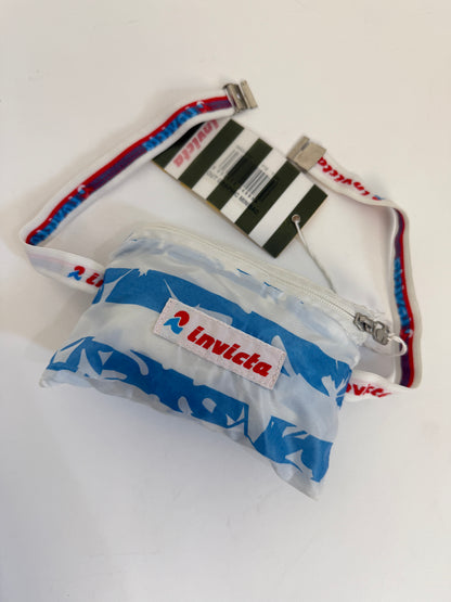 Zainetto Invicta vintage a righe - nylon leggero pieghevole