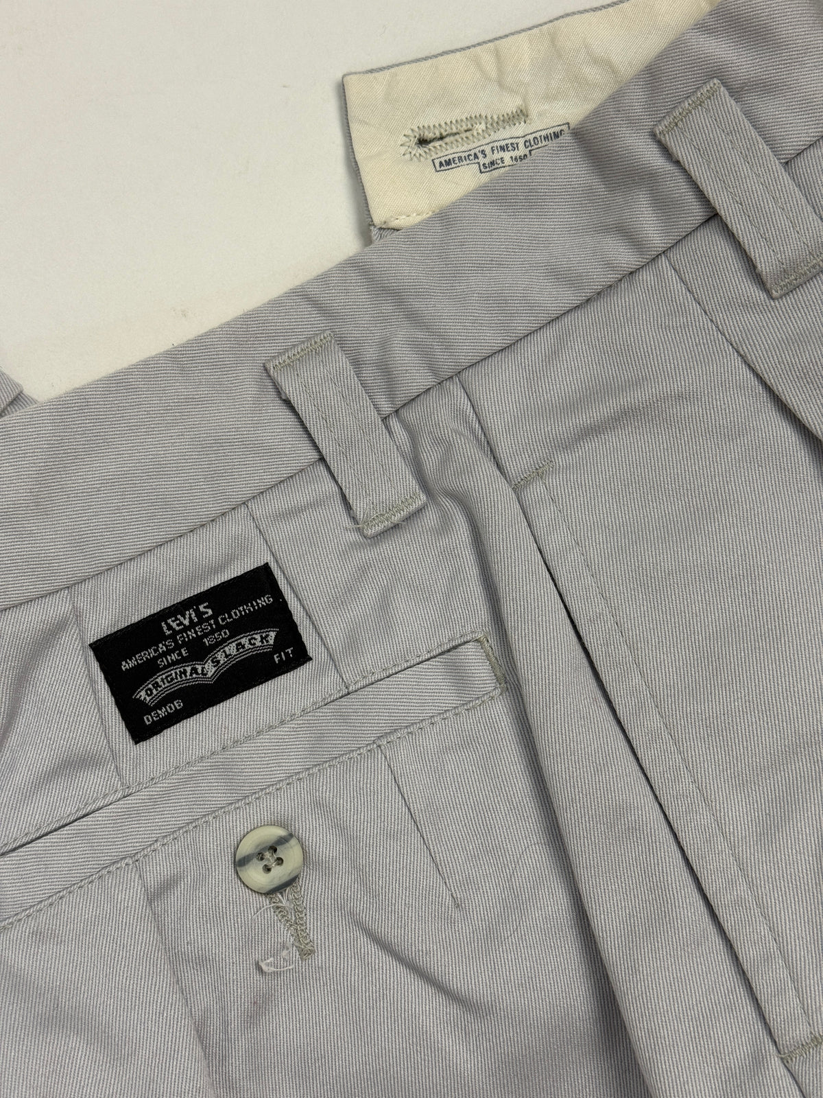 Pantaloni Chino Levi's Vintage Original Slack con Pinces - Taglia 42