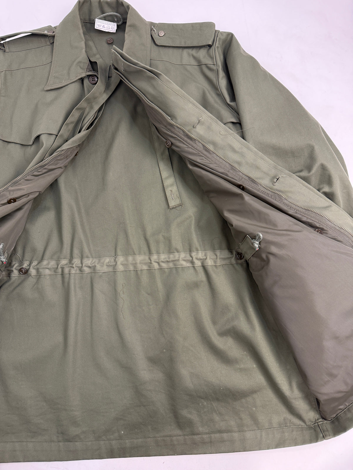 Parka Militare Esercito Italiano Anni '90 Verde Oliva con Imbottitura Staccabile - Taglia M