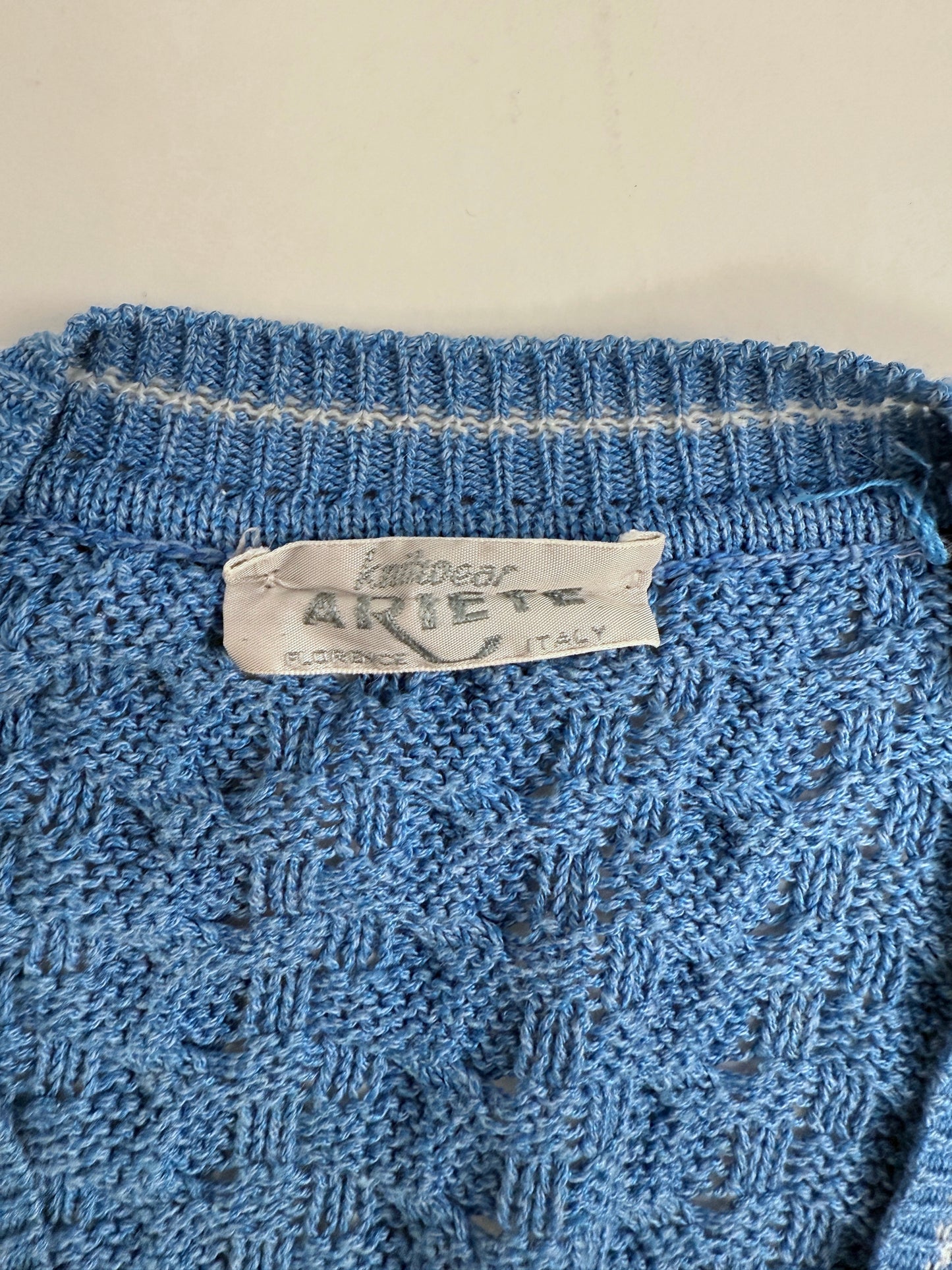 Maglione in cotone a trecce