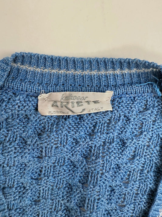 Maglione in cotone a trecce