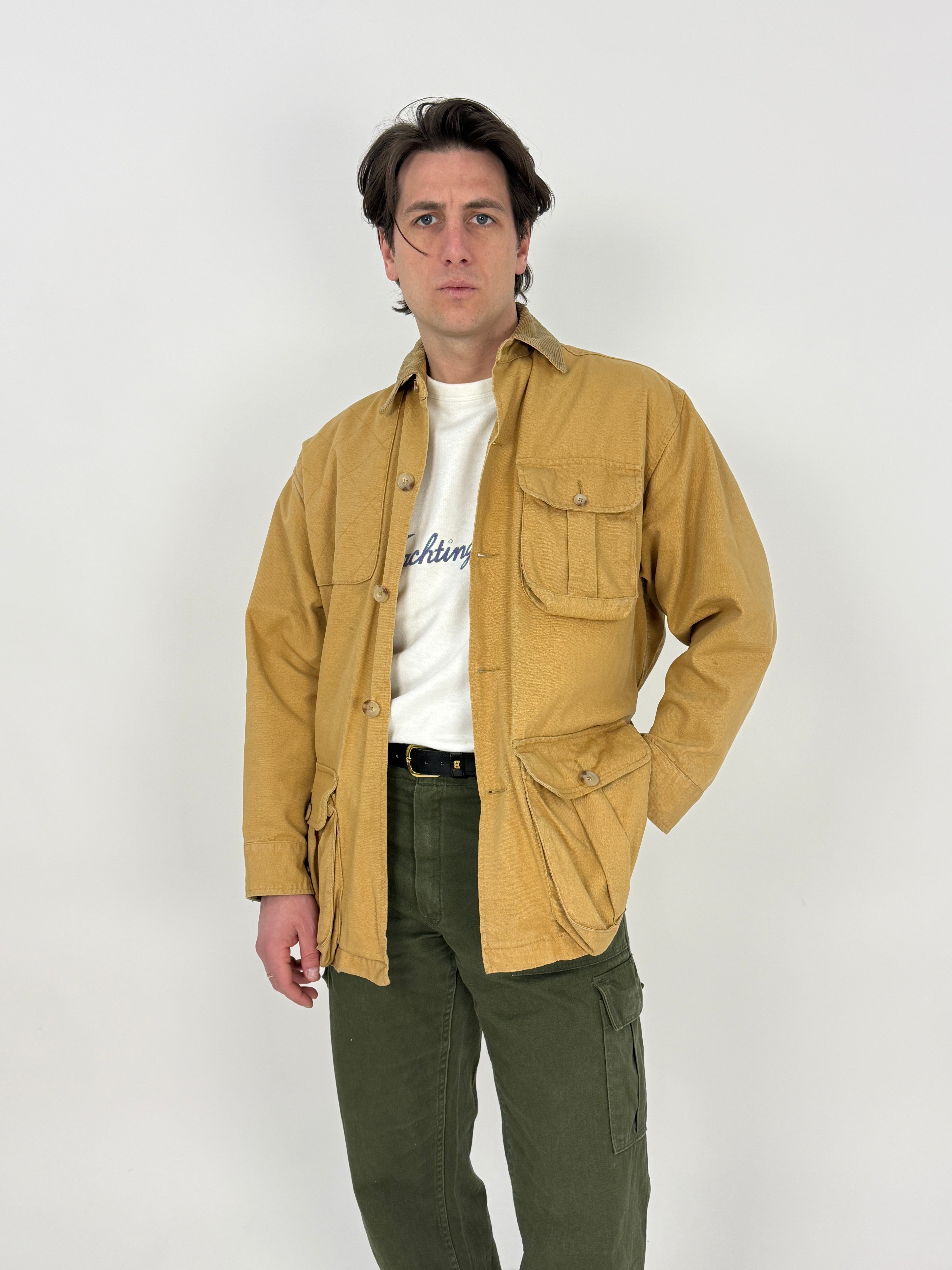 Giacca Hunting Vintage Ralph Lauren Canvas Senape