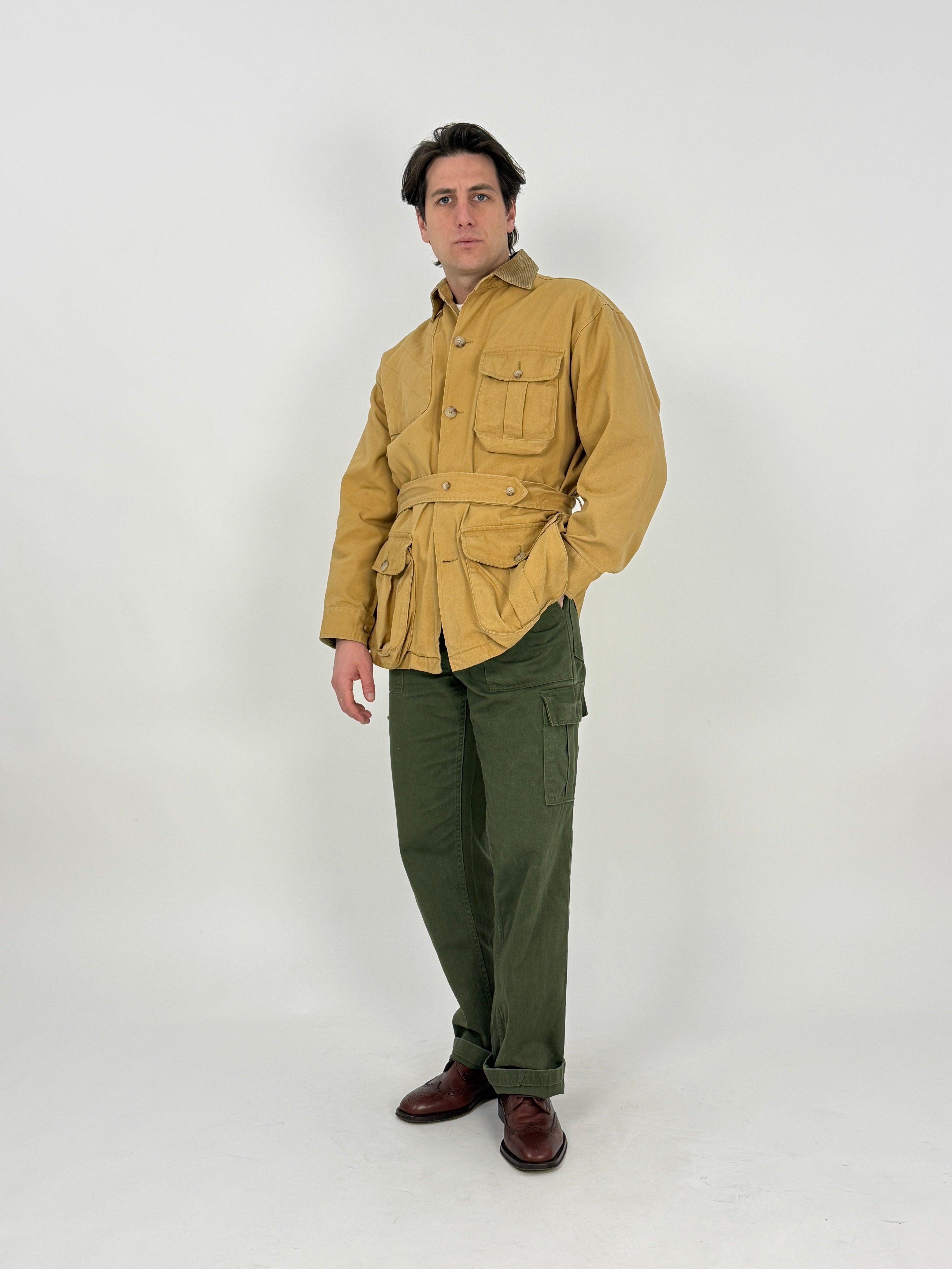Giacca Hunting Vintage Ralph Lauren Canvas Senape