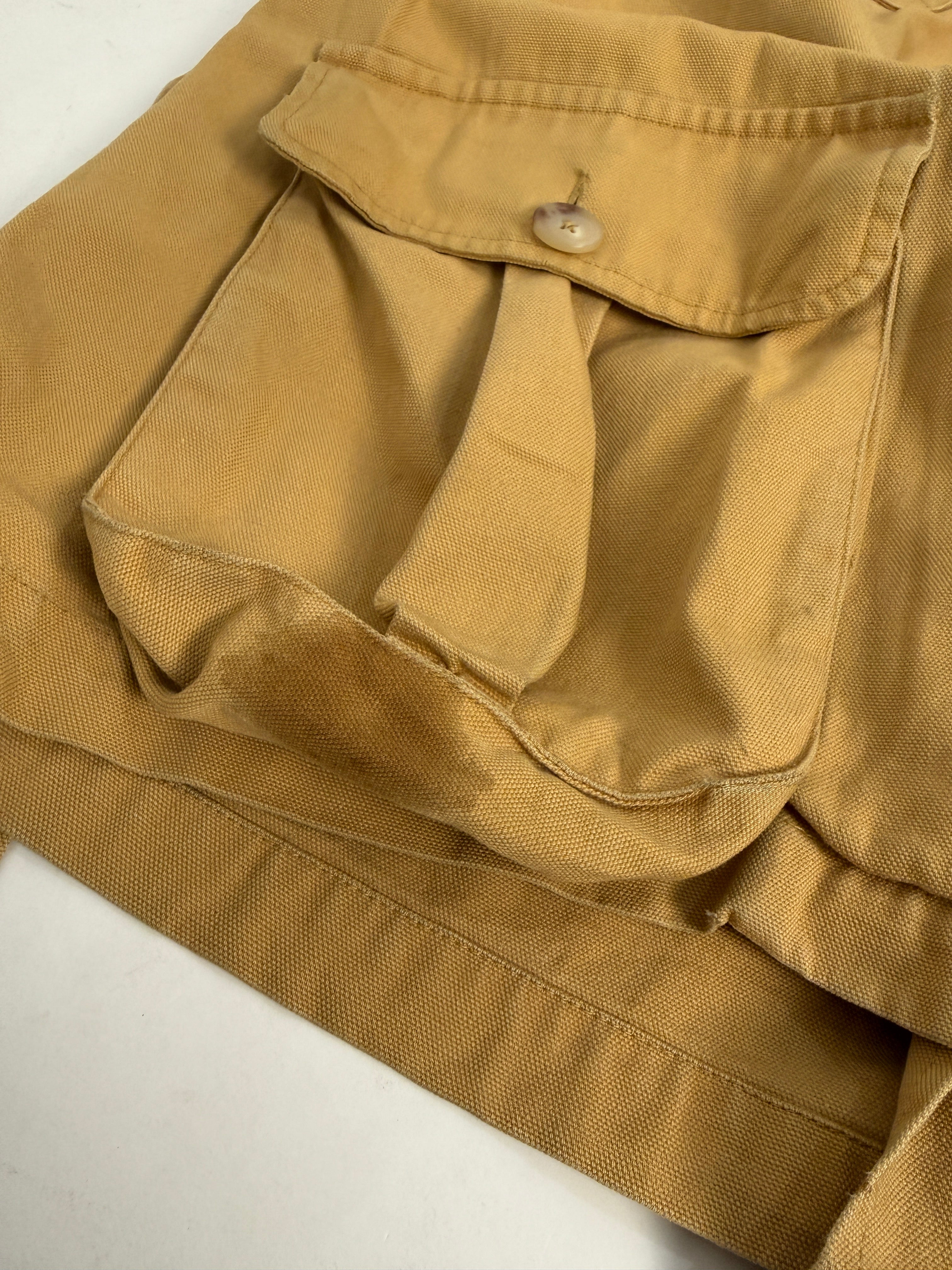 Giacca Hunting Vintage Ralph Lauren Canvas Senape