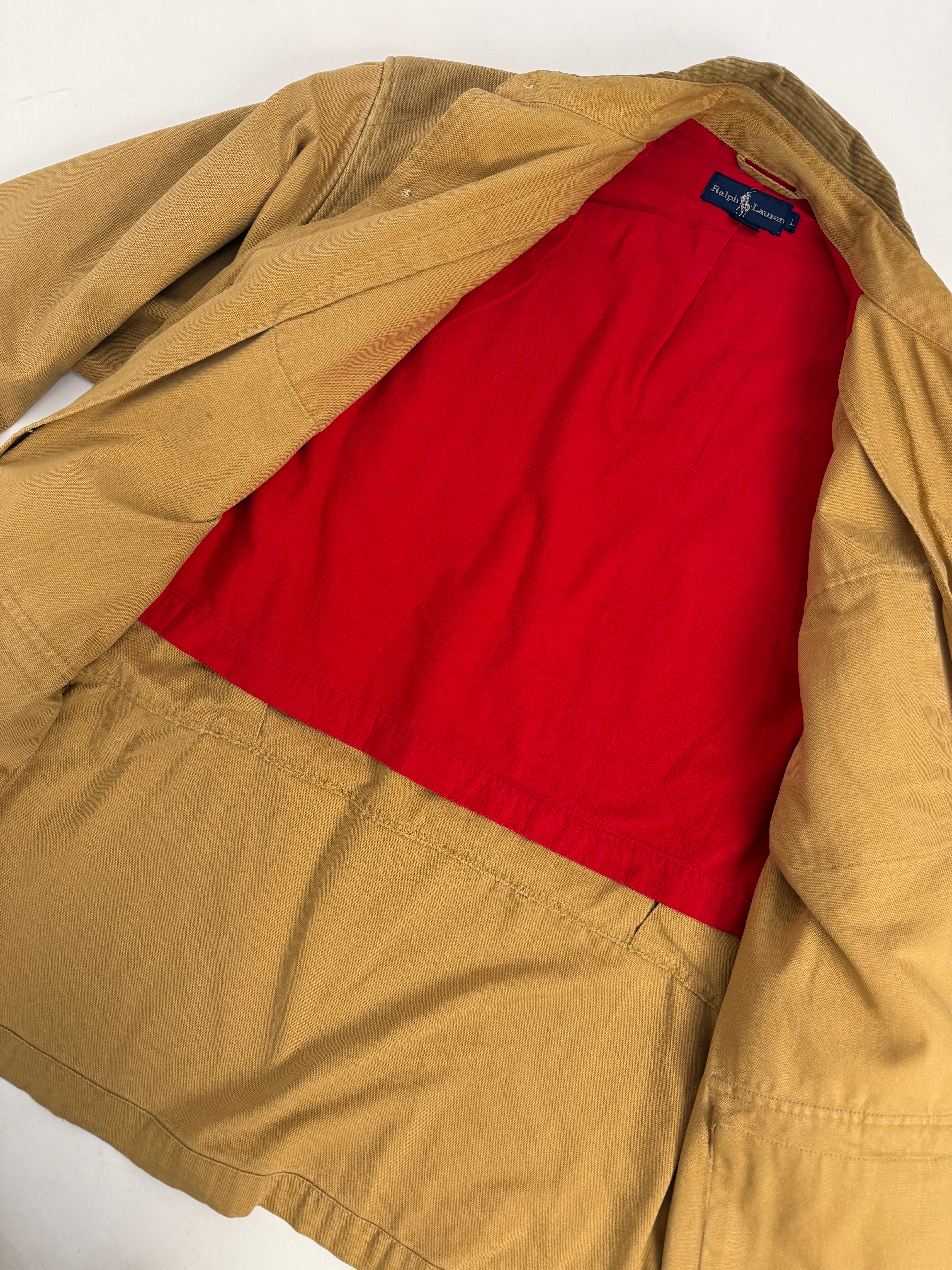 Giacca Hunting Vintage Ralph Lauren Canvas Senape