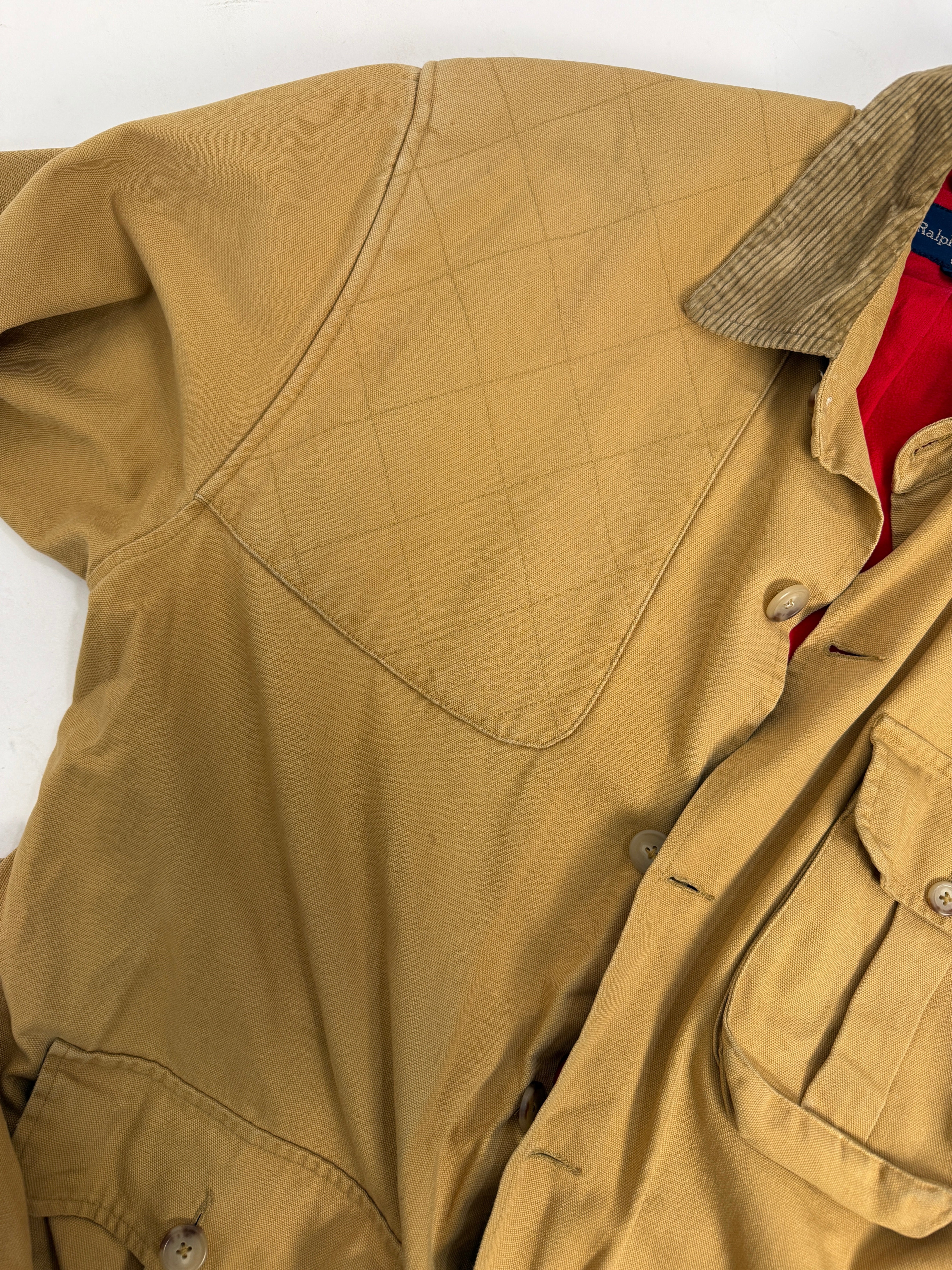 Giacca Hunting Vintage Ralph Lauren Canvas Senape