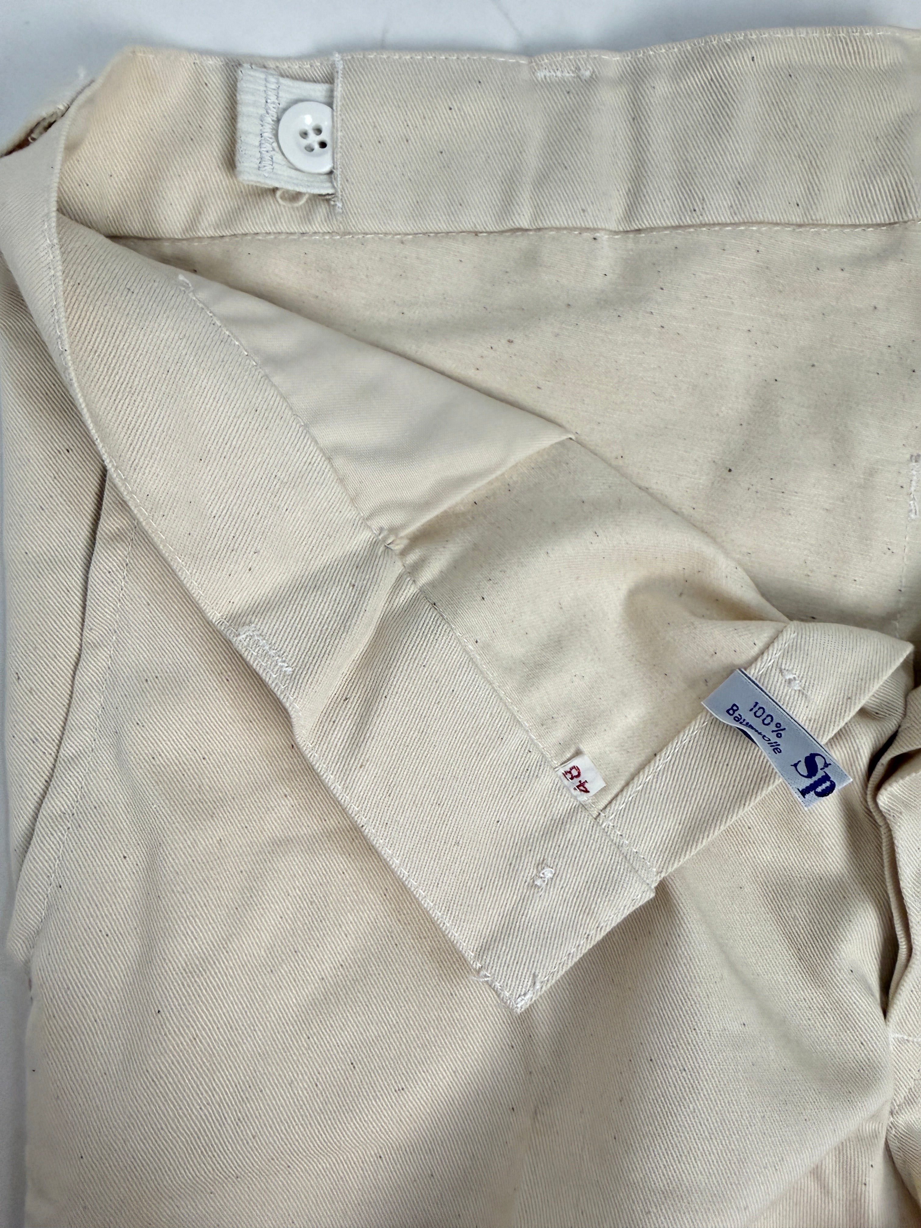 Pantaloni da Lavoro Deadstock Beige – Cargo Utility