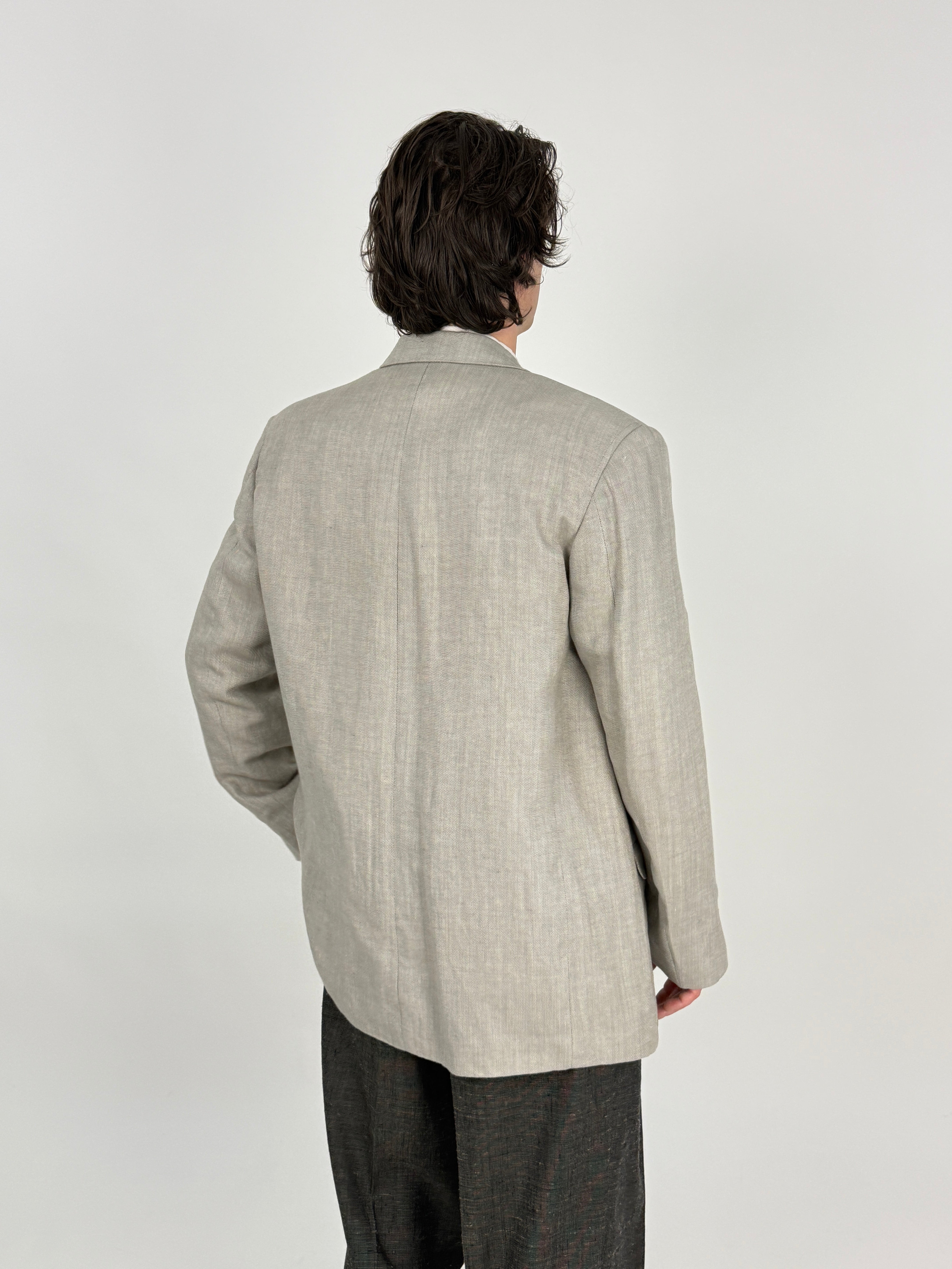 Blazer Versus Gianni Versace Anni '80 Misto Lino - Taglia 52