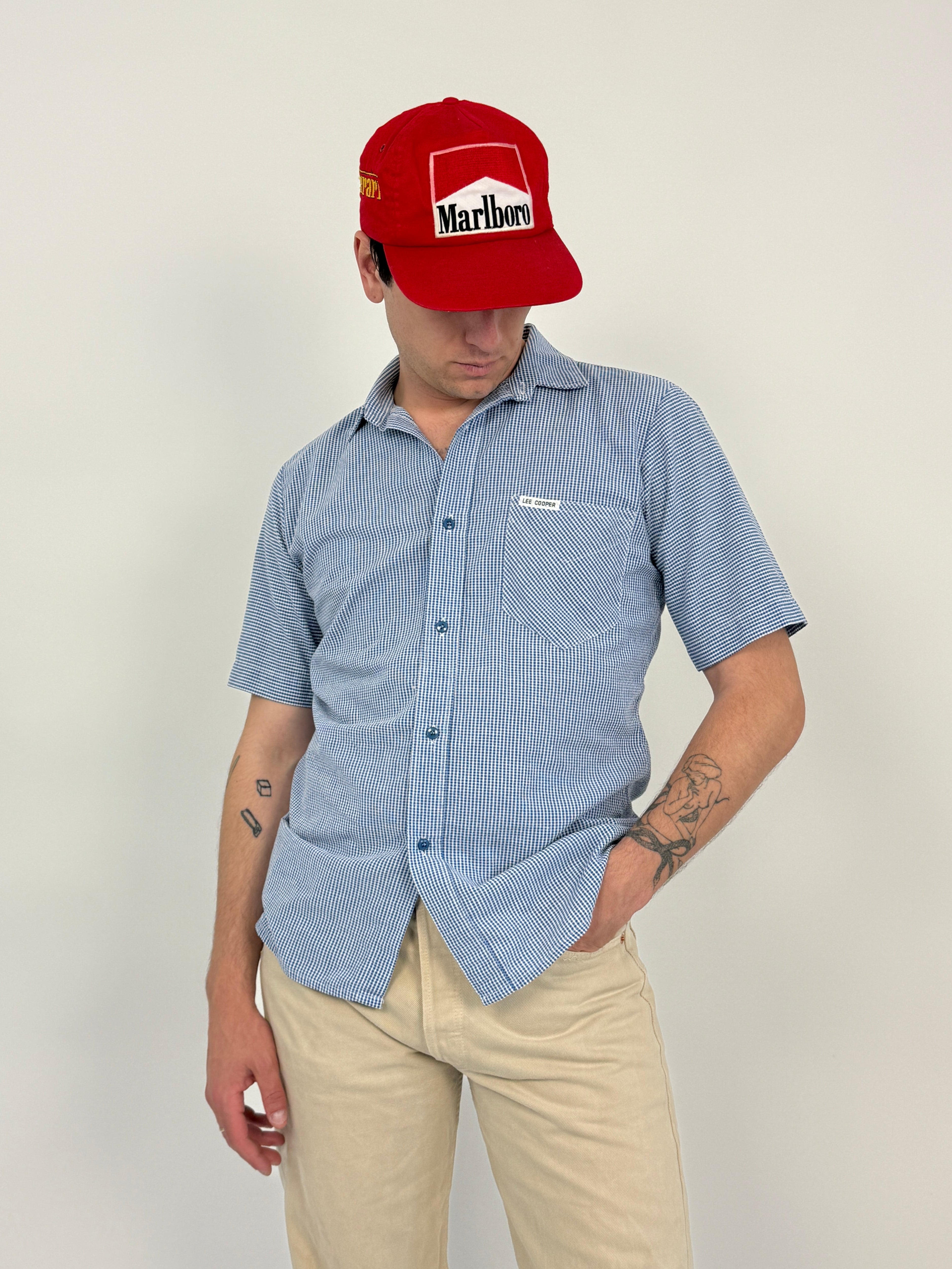 camicia-lee-cooper-anni-70-a-quadretti-blu-e-bianco-da-uomo