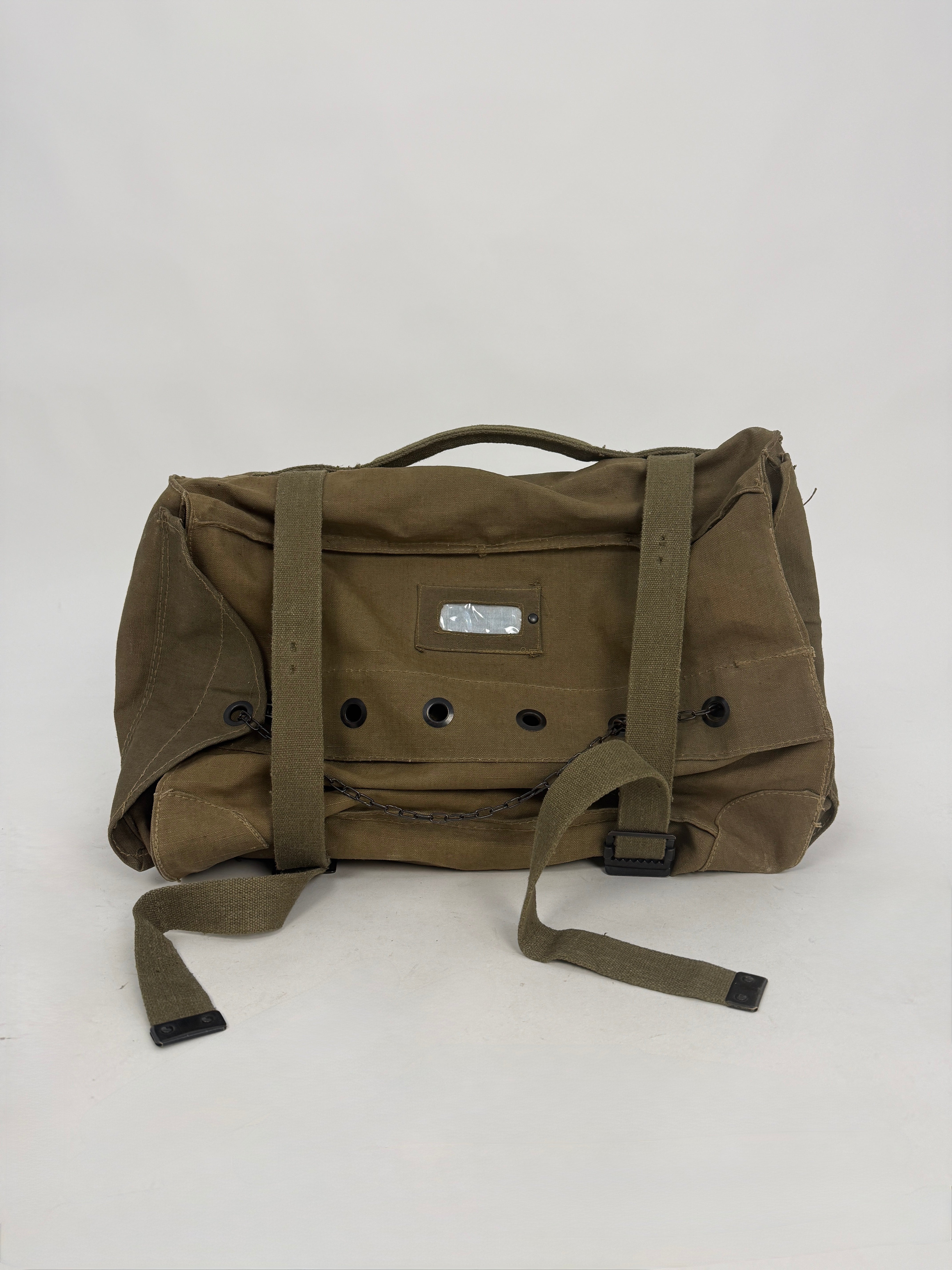 Borsone Militare Italiano in Canvas XL Verde Oliva Vintage - Originale da Campo