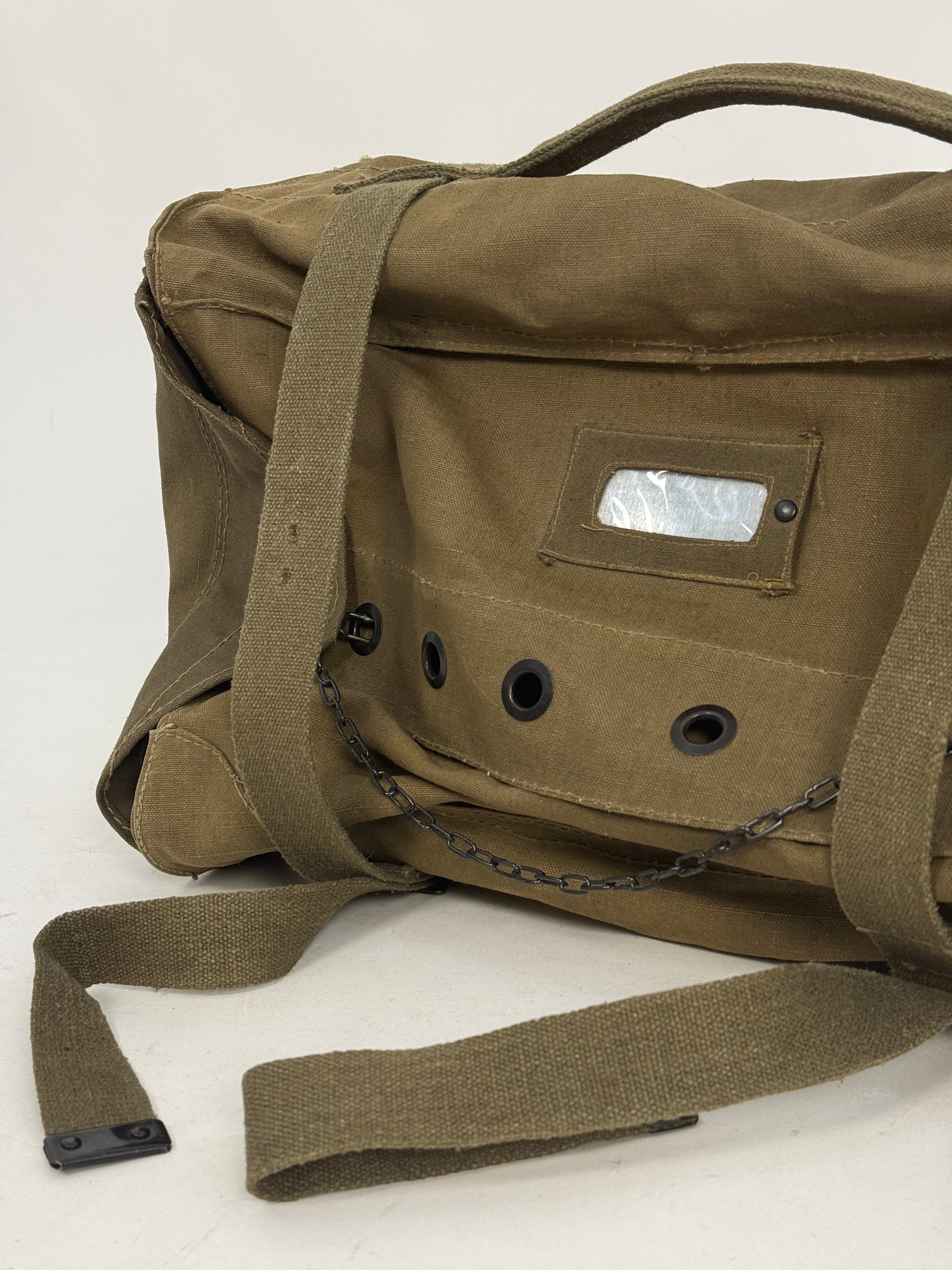 Borsone Militare Italiano in Canvas XL Verde Oliva Vintage - Originale da Campo