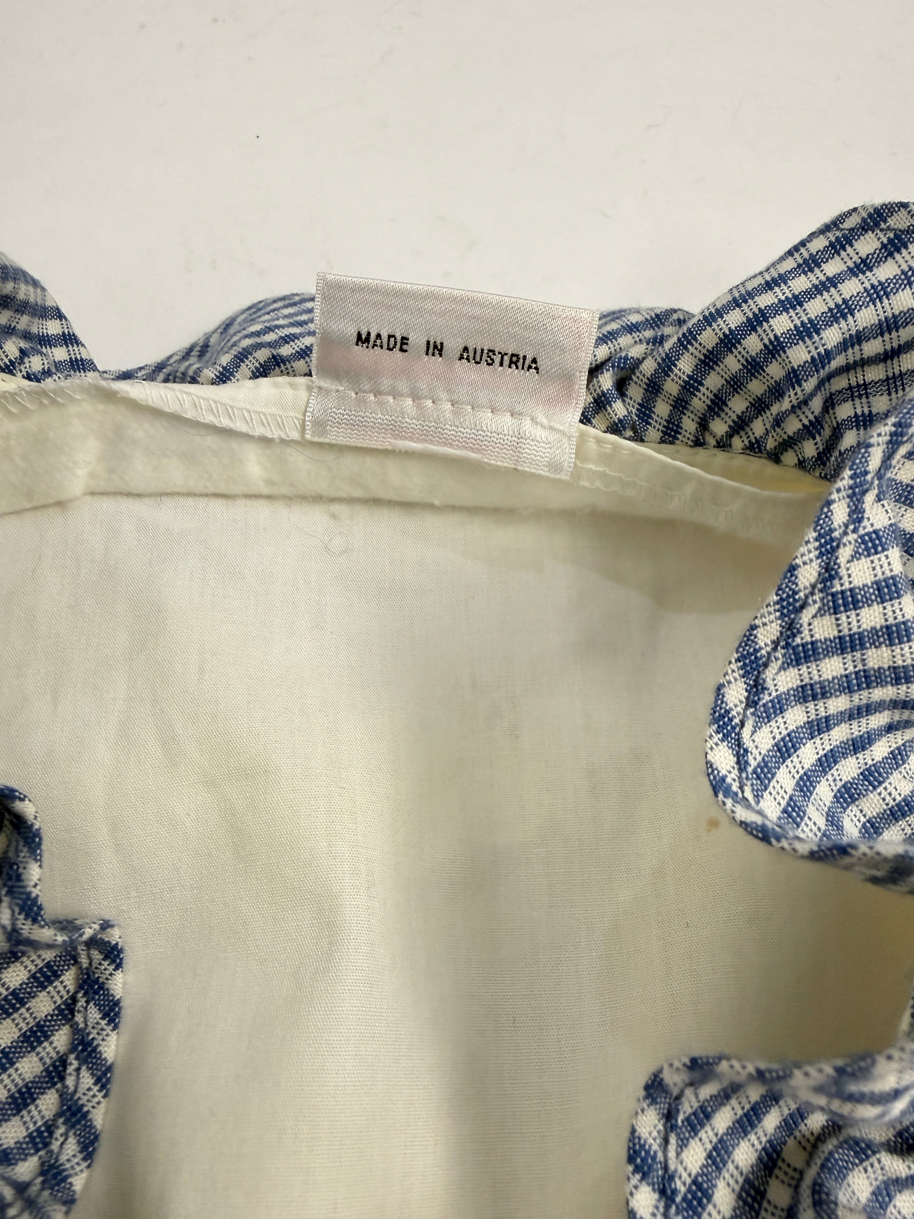 Camicia Austriaca anni '70 con rouches