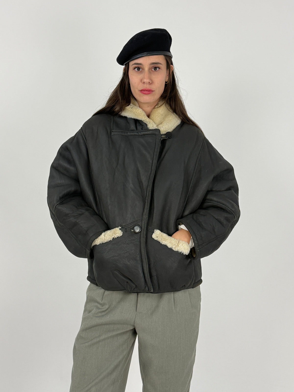 Original Shearling Anni '80 Nero - Taglia M