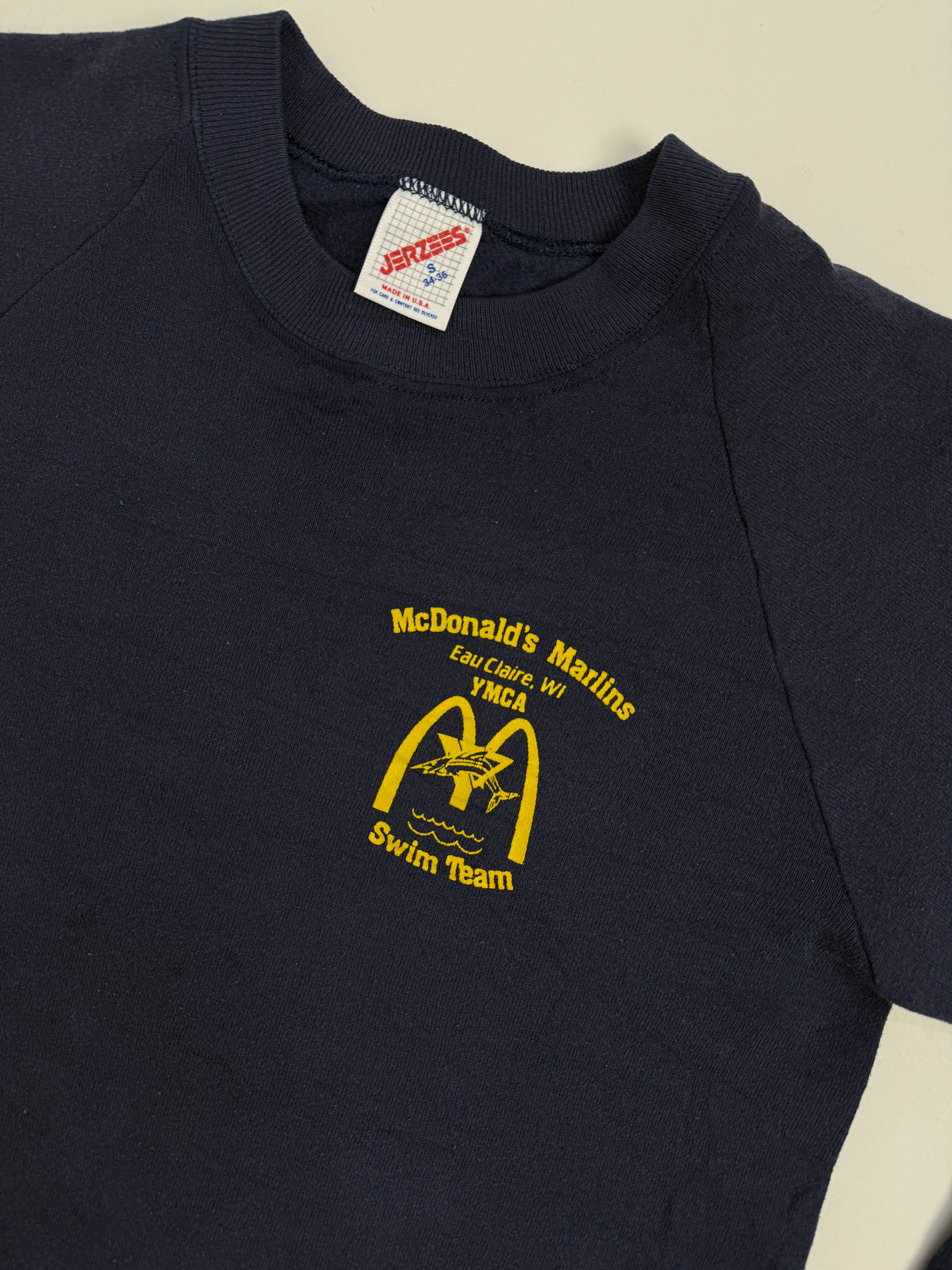 Felpa Swim team YMCA - Made in U.S.A. 70s