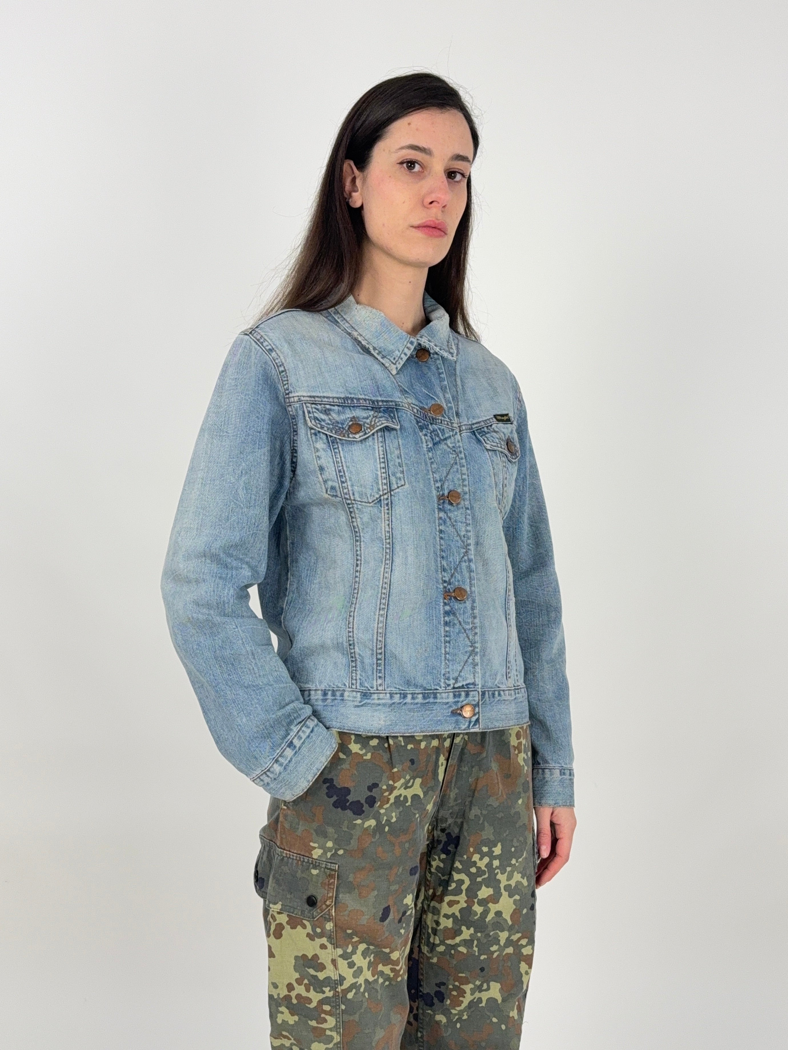 giacca denim wrangler vintage taglia l da donna