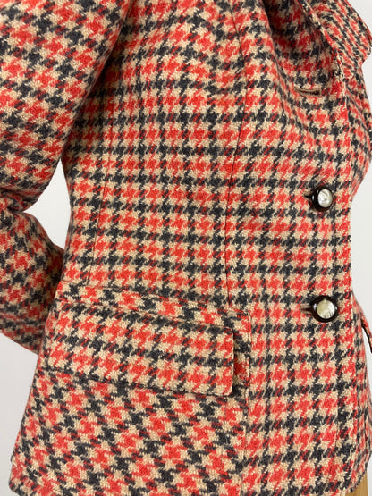 1970s houndstooth wool jacket