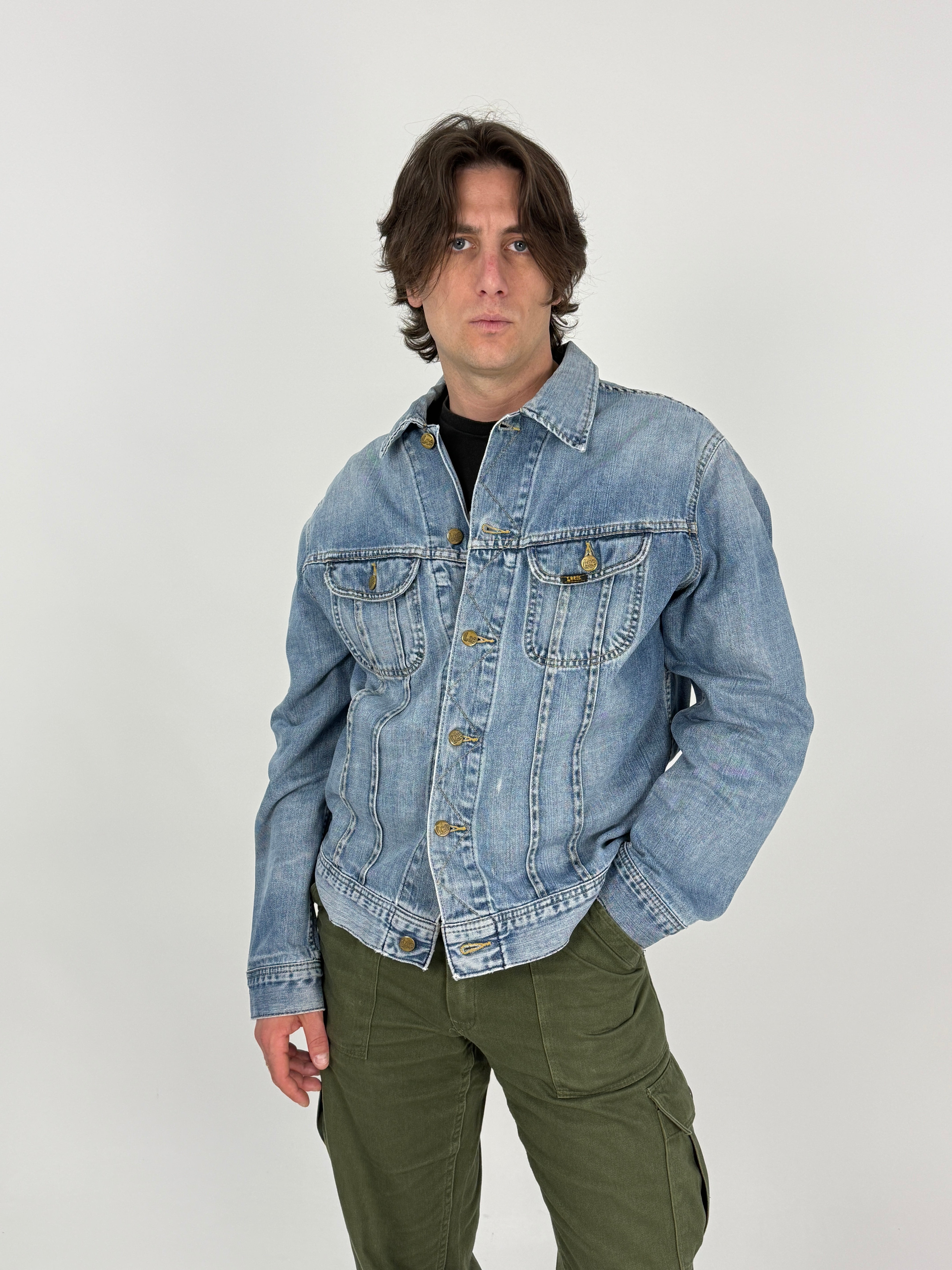 Giacca Denim Trucker Lee Vintage  Stonewash - Taglia XL