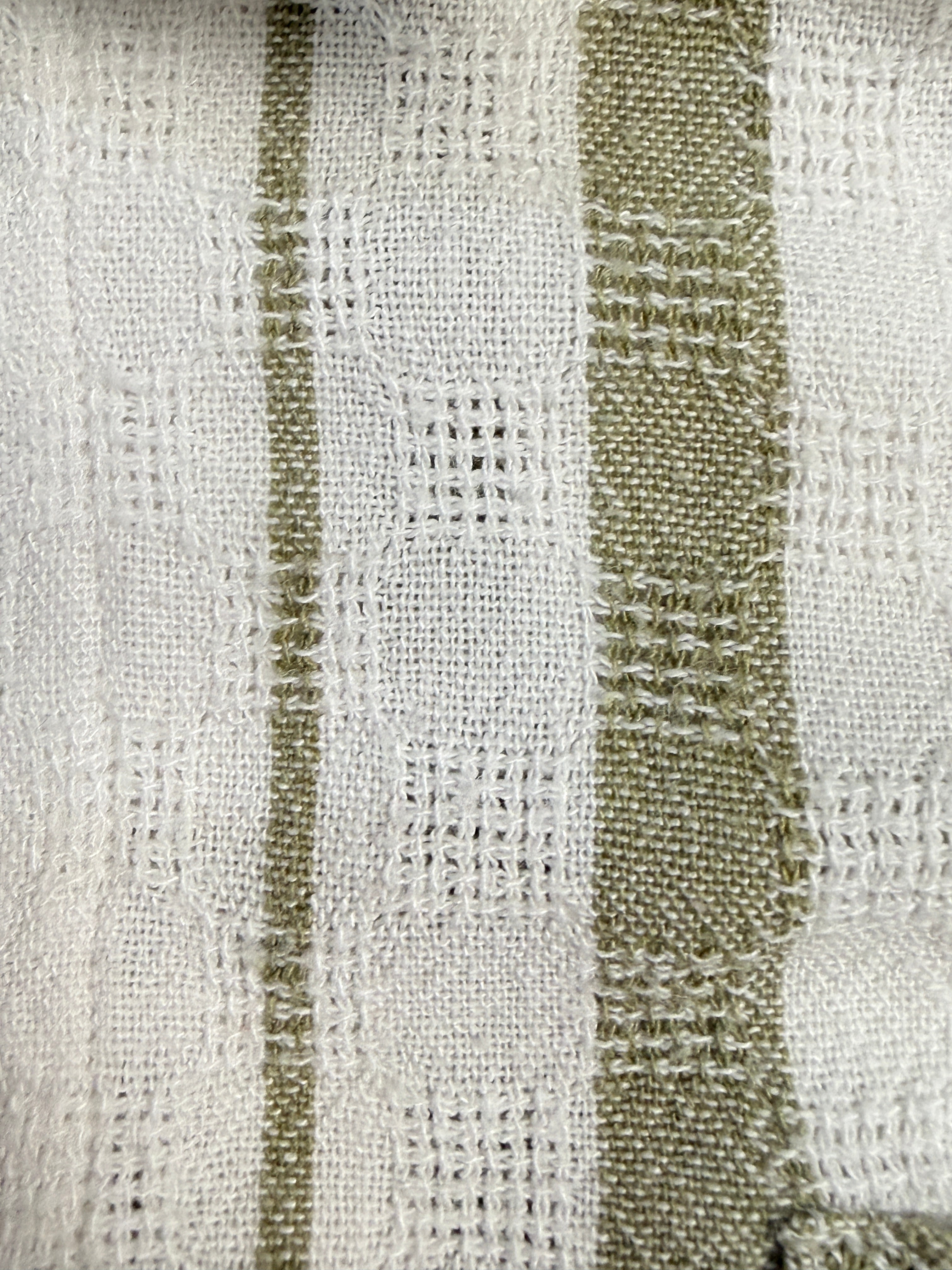 Polo Camicia Misto Lino a Quadri Vintage - Taglia M