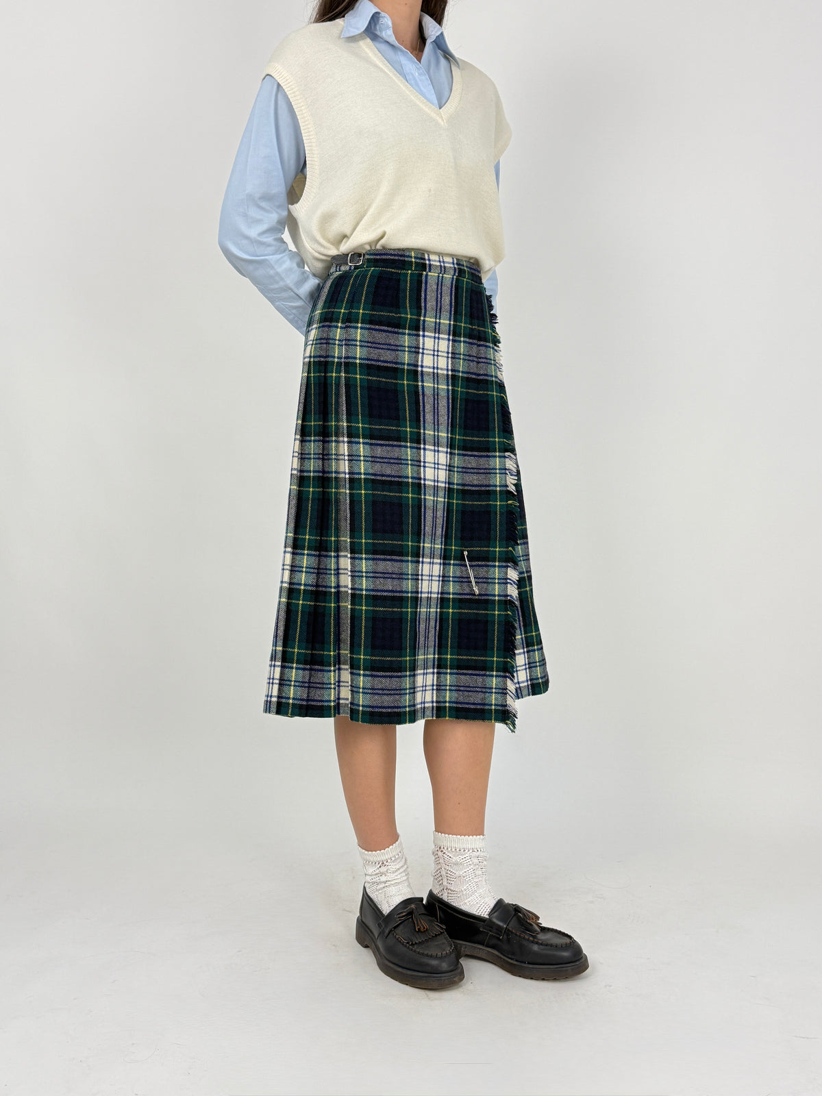 Kilt Vintage Tartan in Pura Lana Made in Scotland - Taglia 42/M