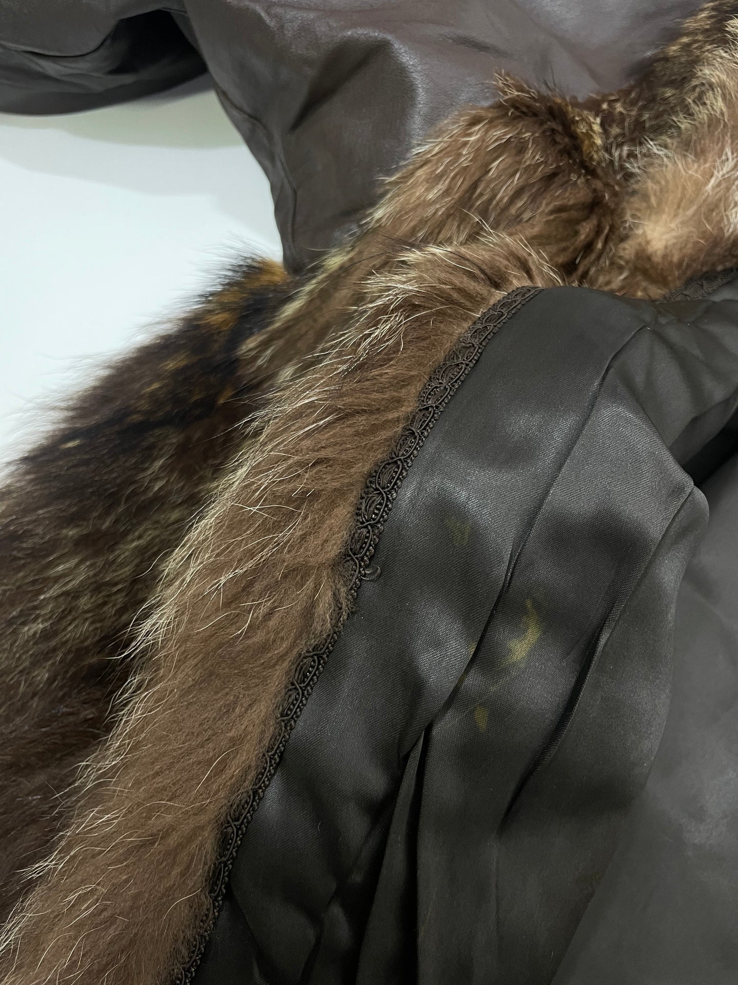 Leather Jacket con pelo sartoriale
