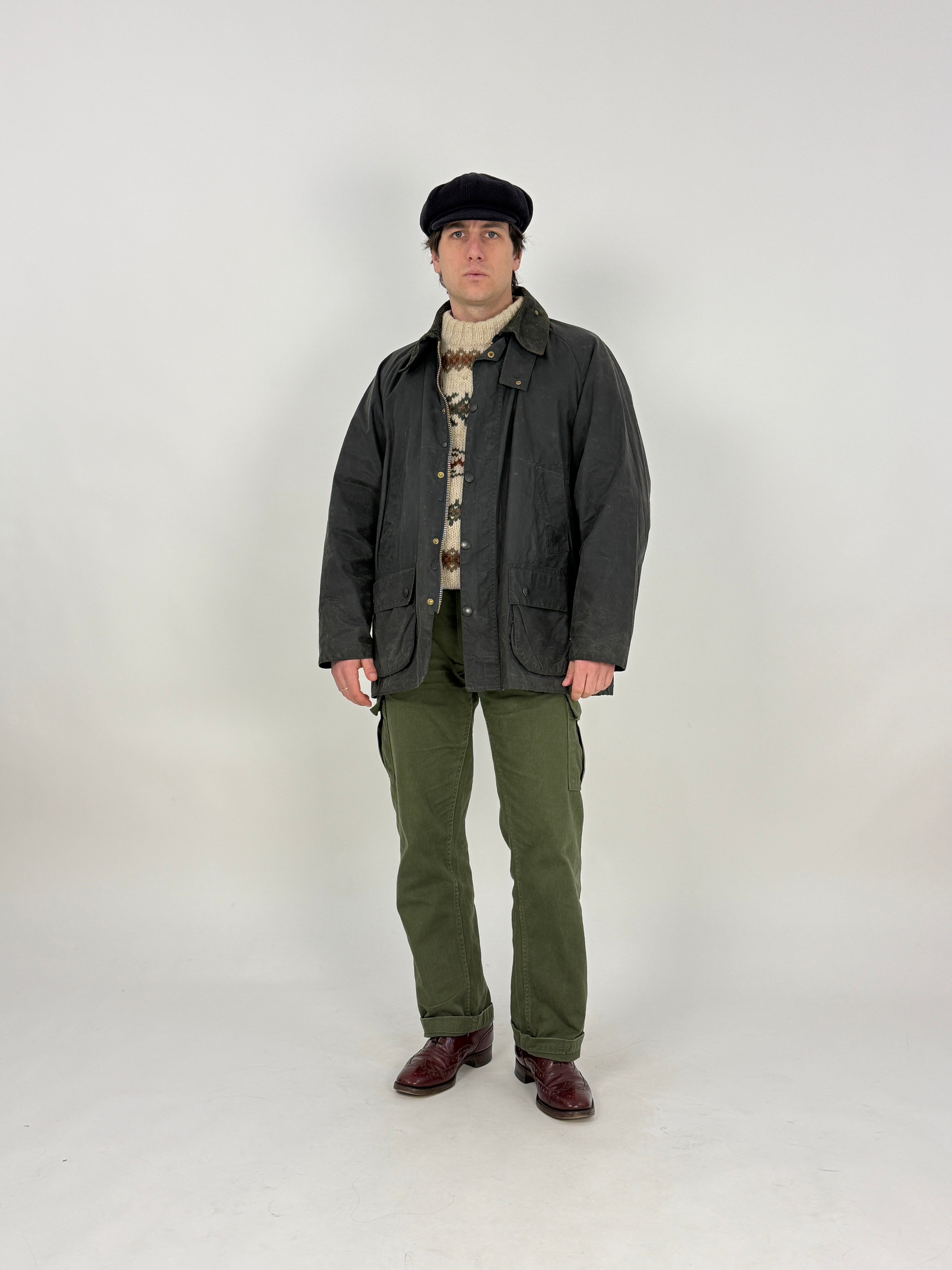 Giacca Barbour Bedale anni '90 – Waxed Jacket Blu, Made in England
