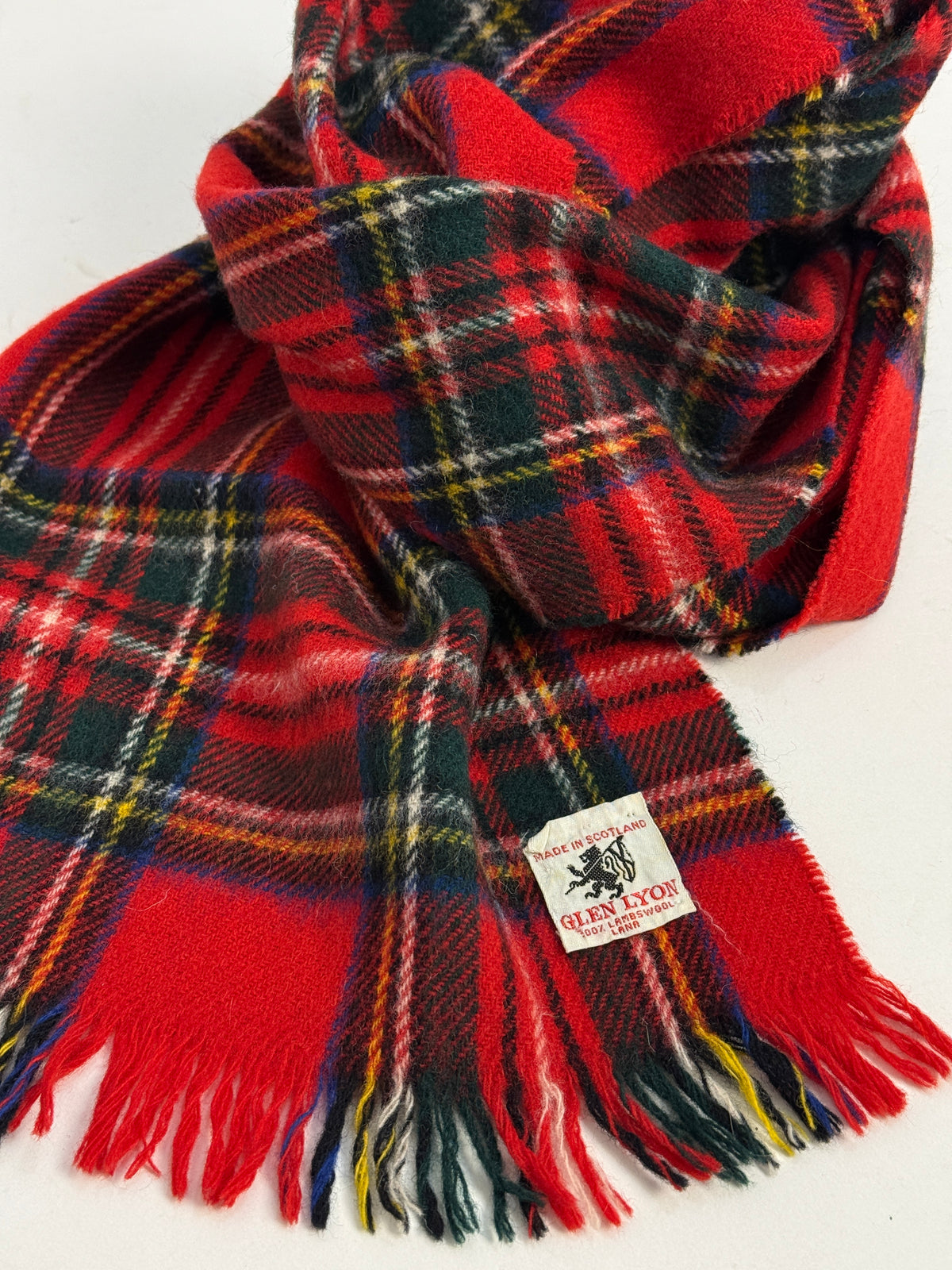 Sciarpa Anni '60 Glen Lyon Tartan Lambswool Made in Scotland