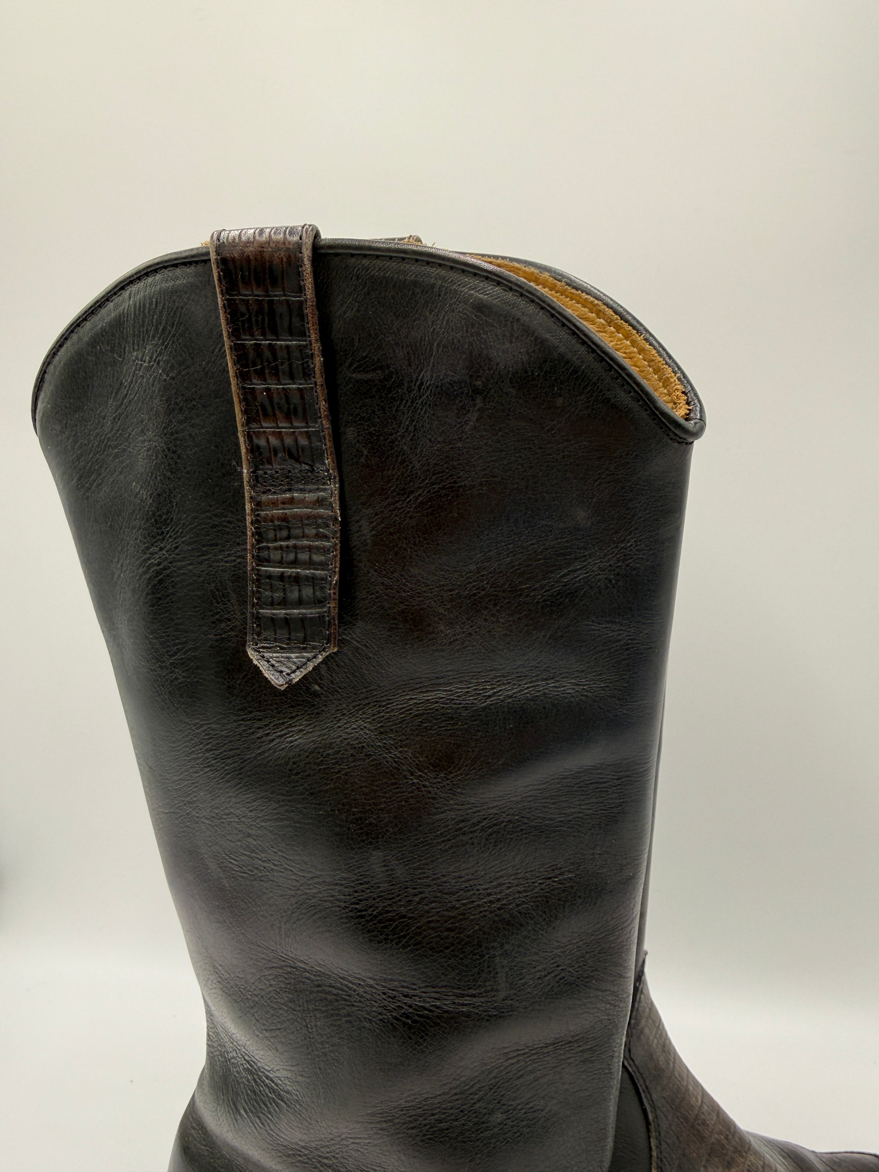 Stivali Buttero Vintage in Pelle Marrone Scuro