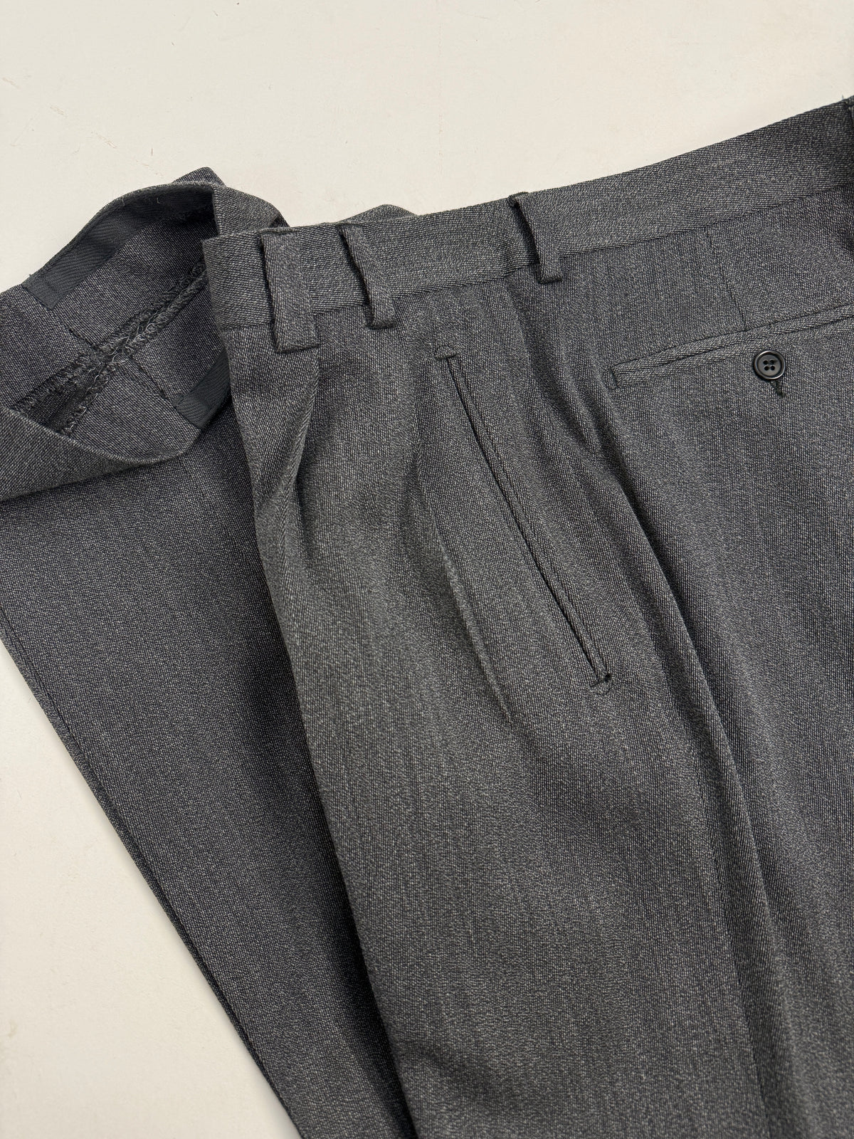 Pantaloni Vintage Example by Missoni Pura Lana Grigi - Taglia 48