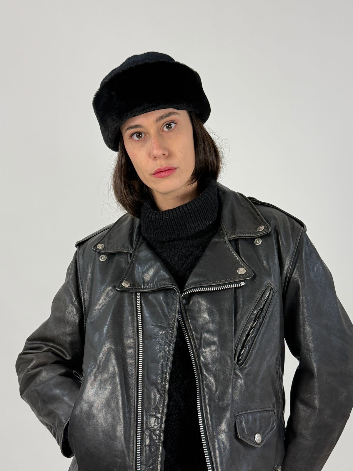 Etichetta Walker all'interno del cappello vintage