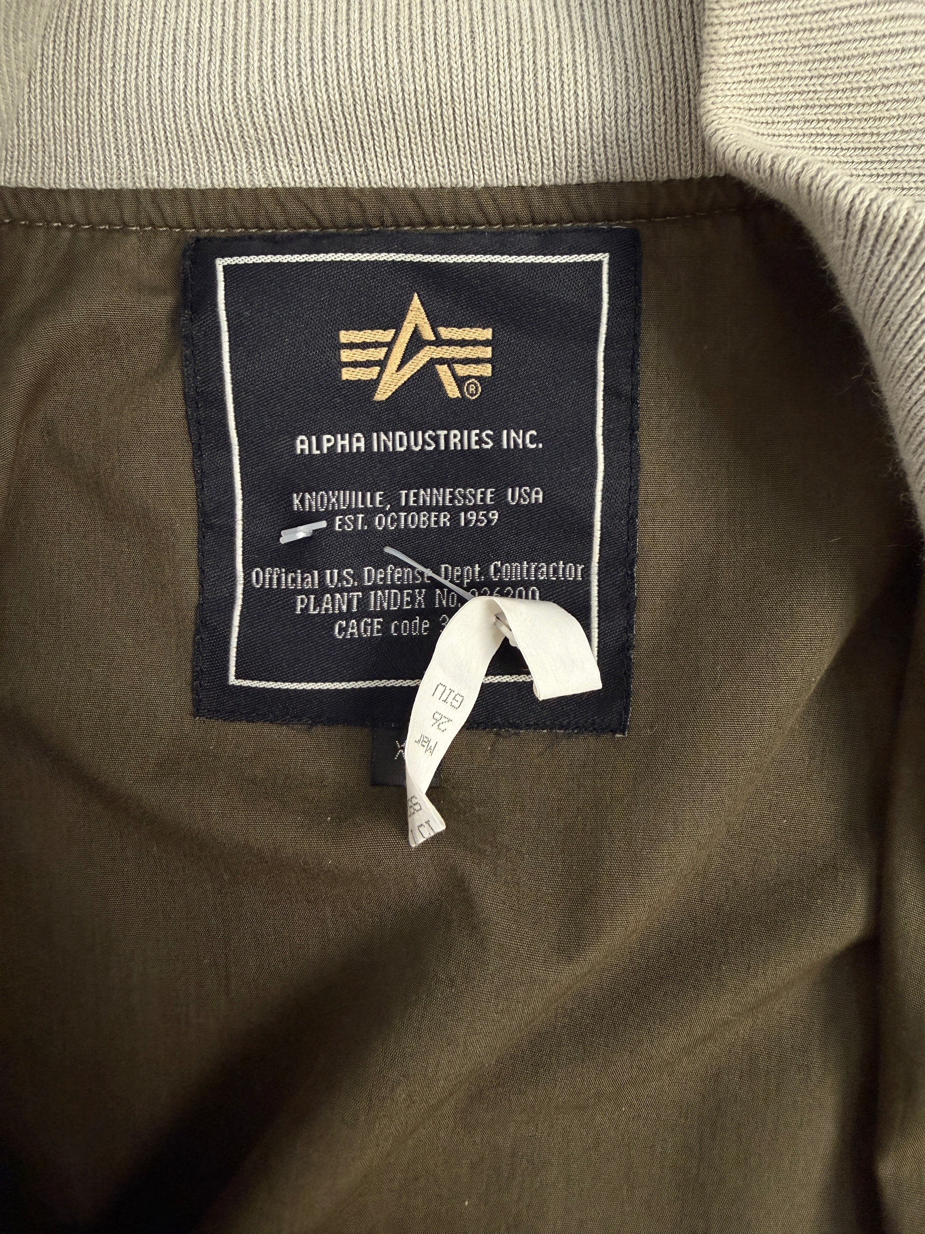 Bomber Vintage Alpha Industries Military Spec - Taglia M/L (etich. XL)