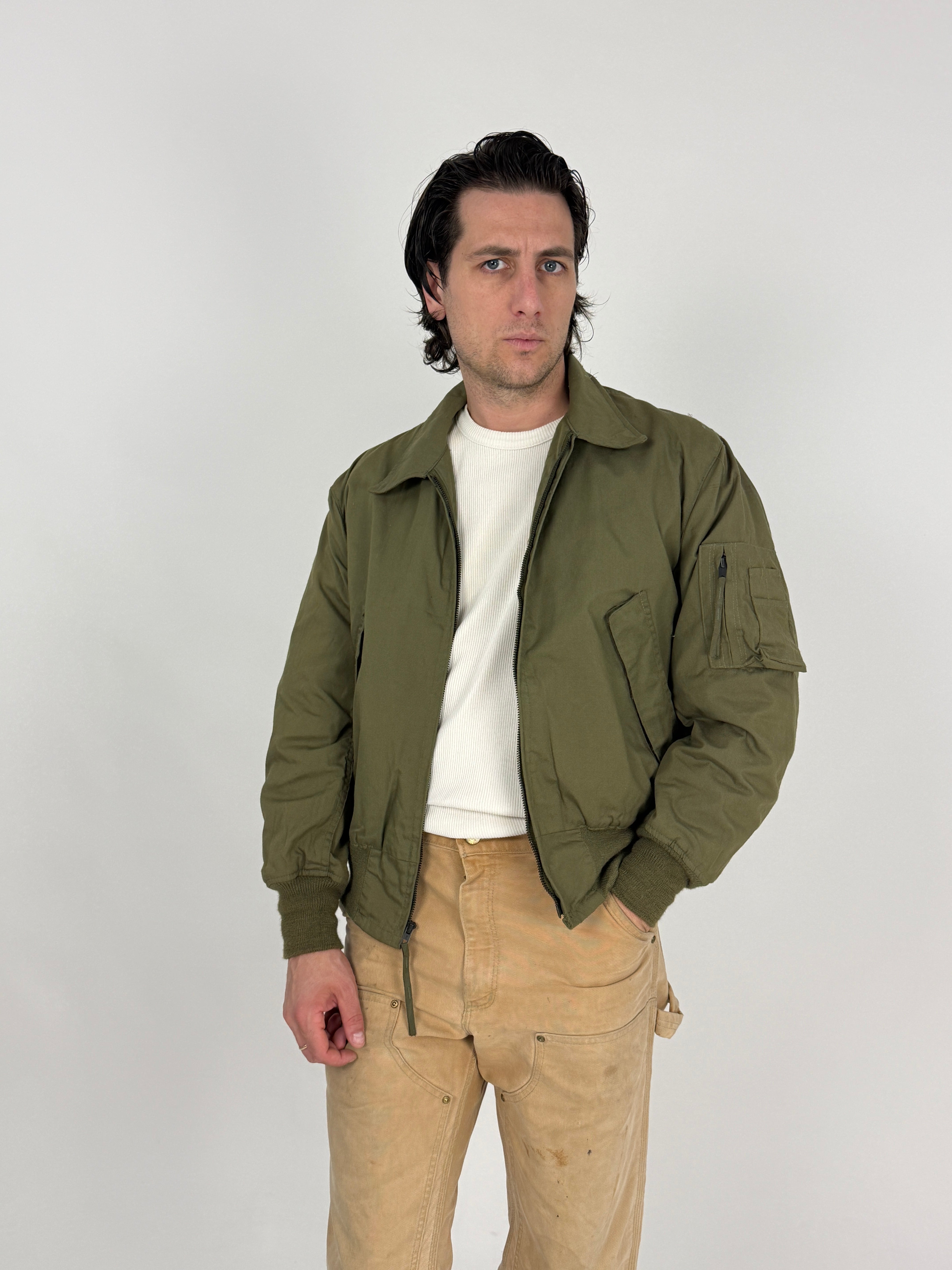 Giacca da Volo Militare US Army CWU-36/P Nylon Verde Oliva - Taglia M